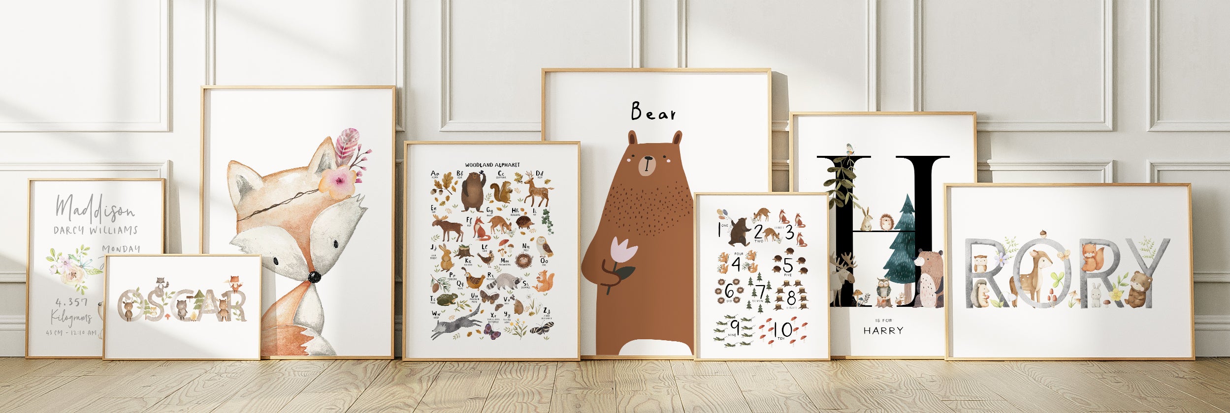 Woodland Nursery Prints | Woodland Nursery Wall Art | Woodland Nursery ...