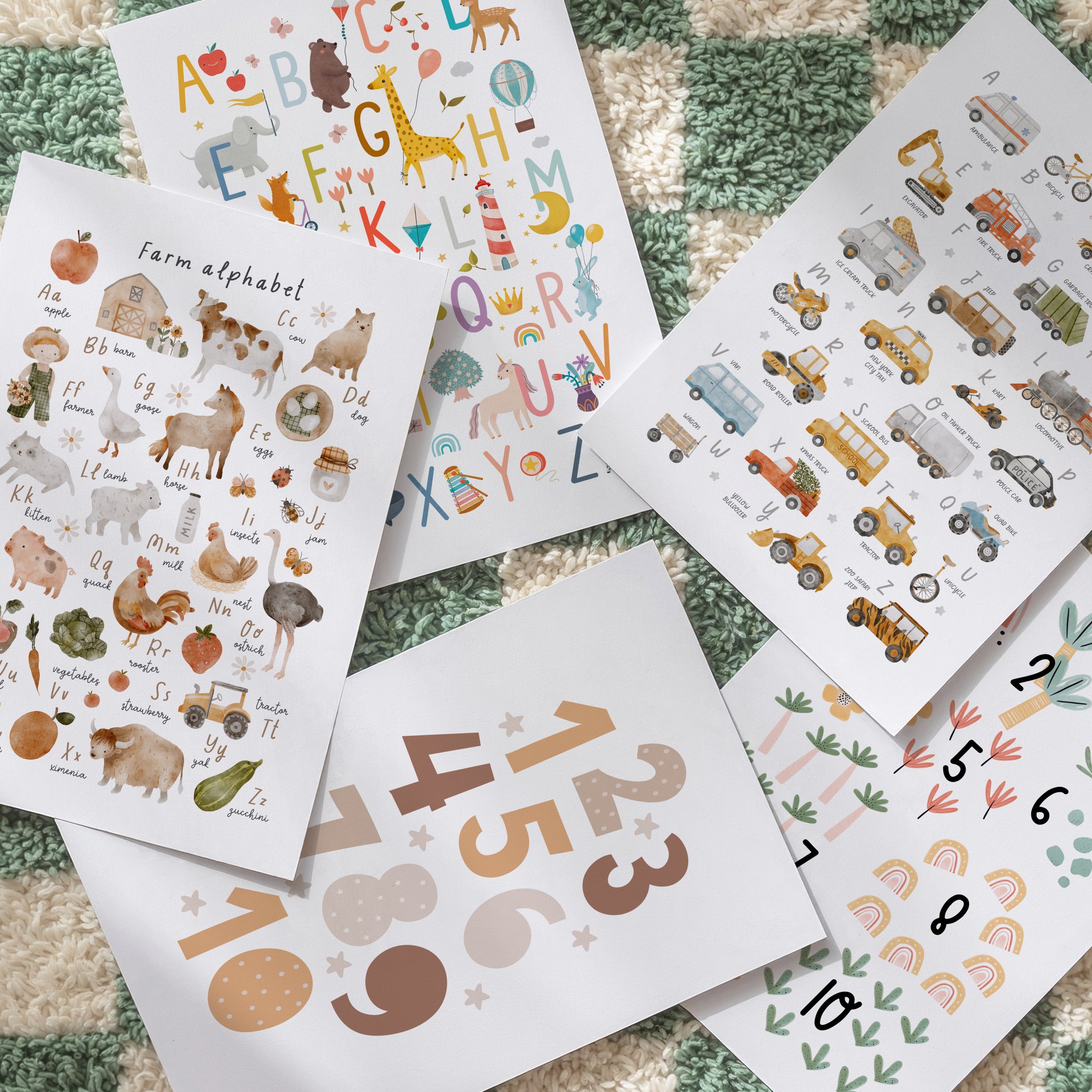 Alphabet & Numbers – The Kids Print Store