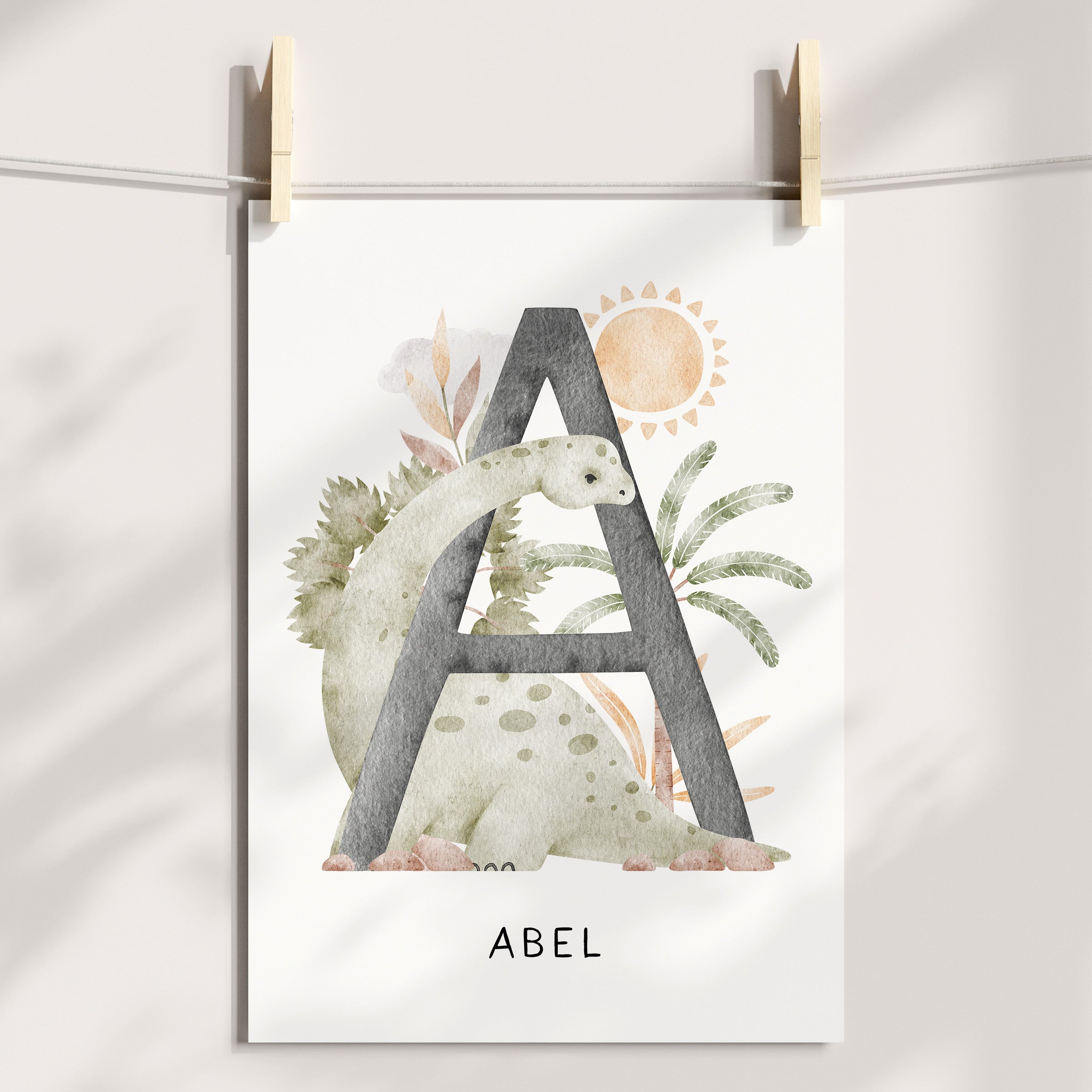 Dinosaur Name, Alphabet & Chart Prints - Choose Your Dinosaur