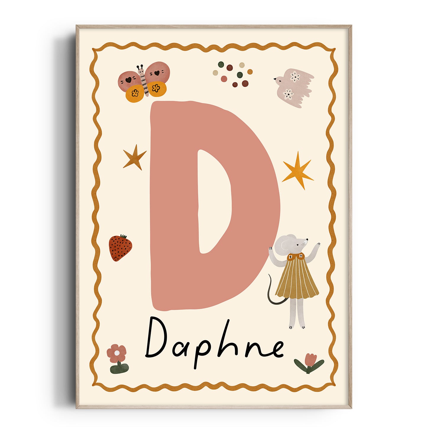 Whimsy Mouse Letter & Name Print