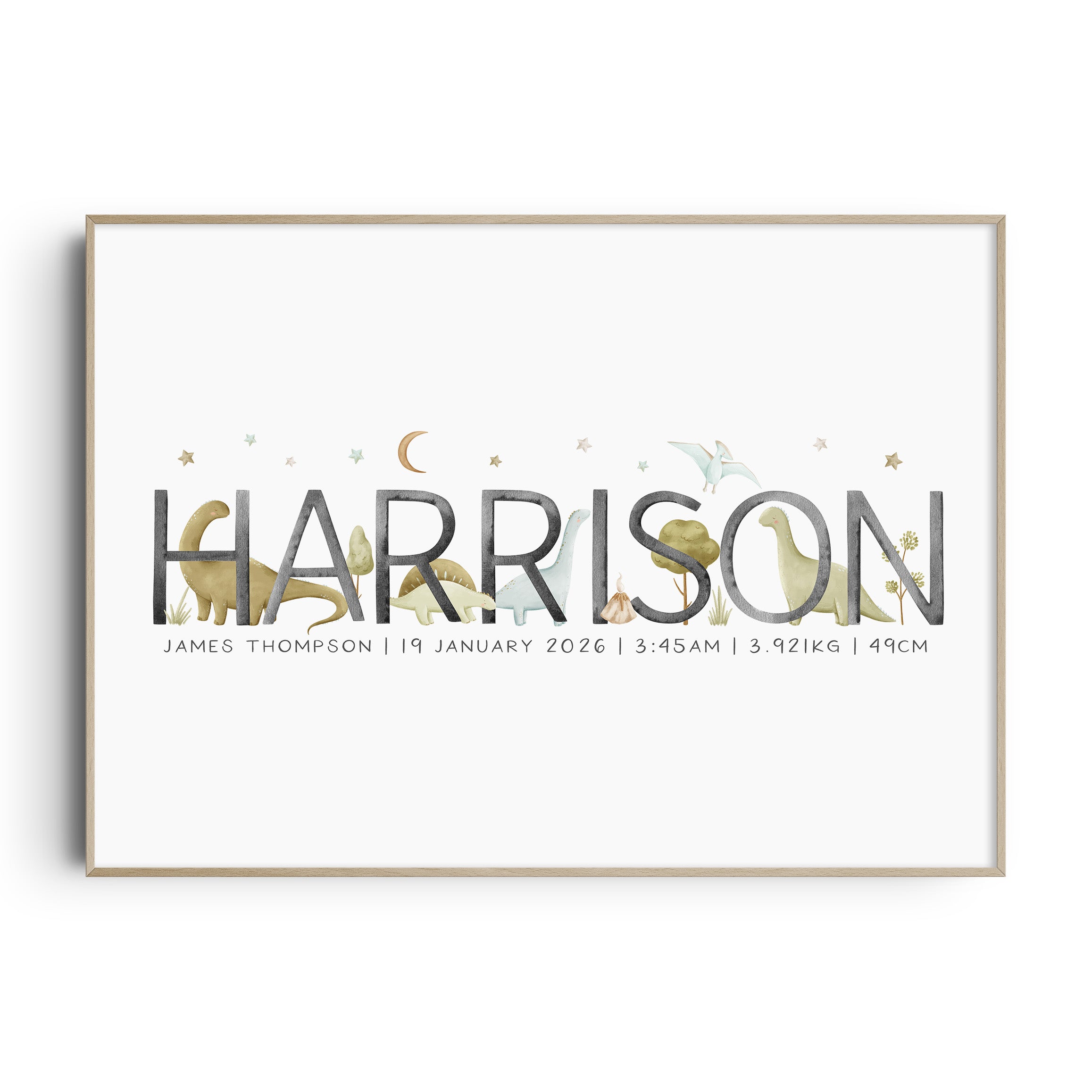 Dinosaur Name Print
