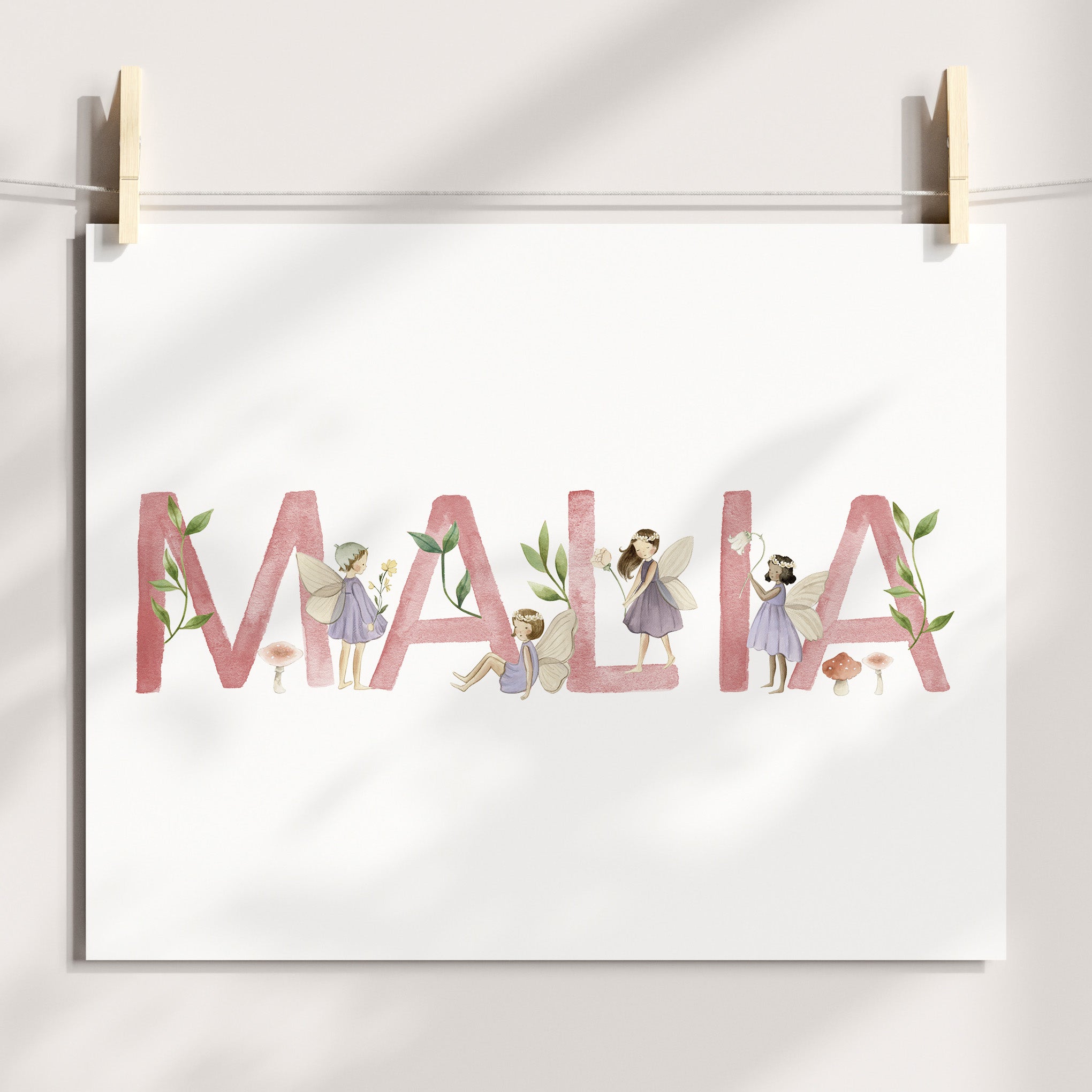 Fairy Name Birth Print