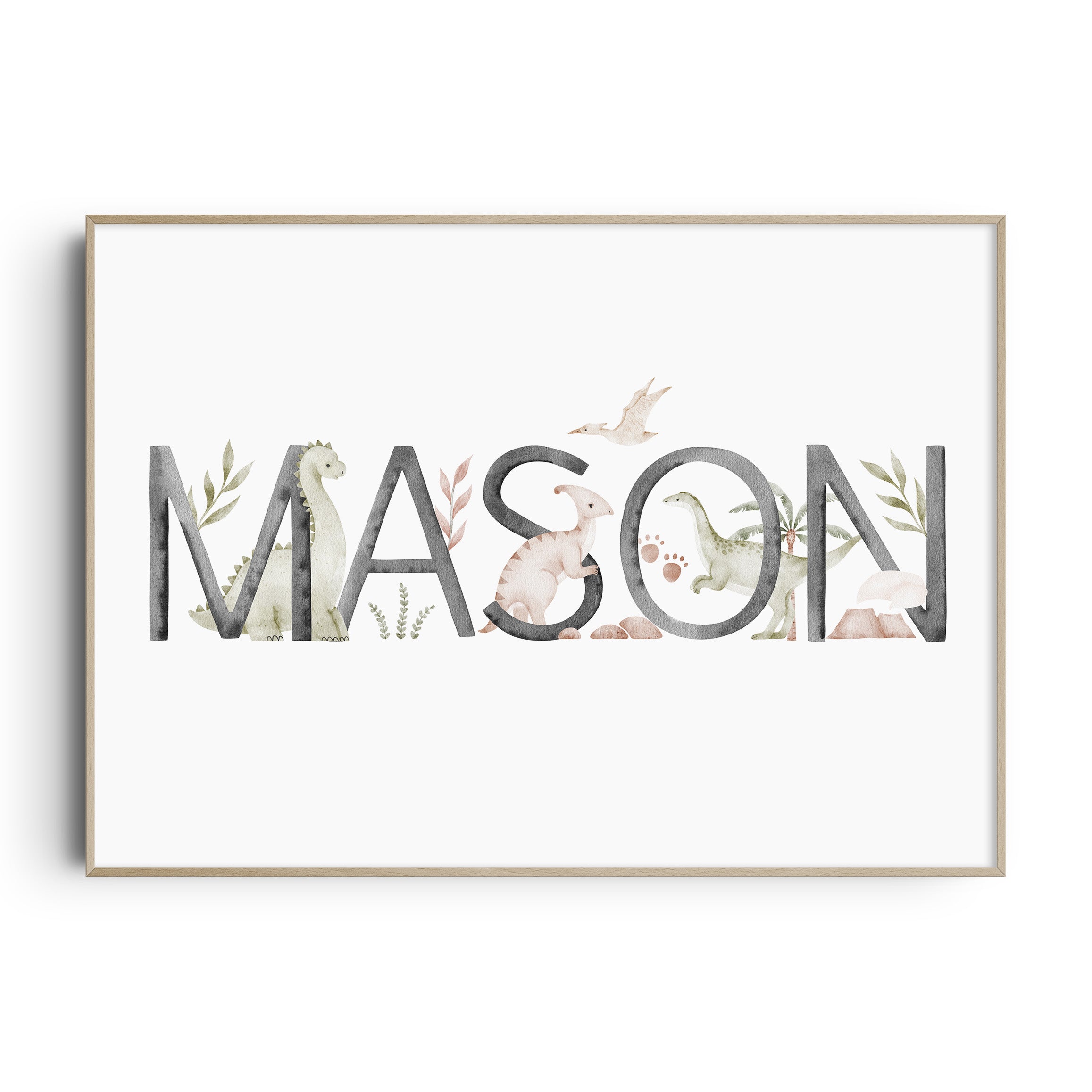 Dinosaur Name Print