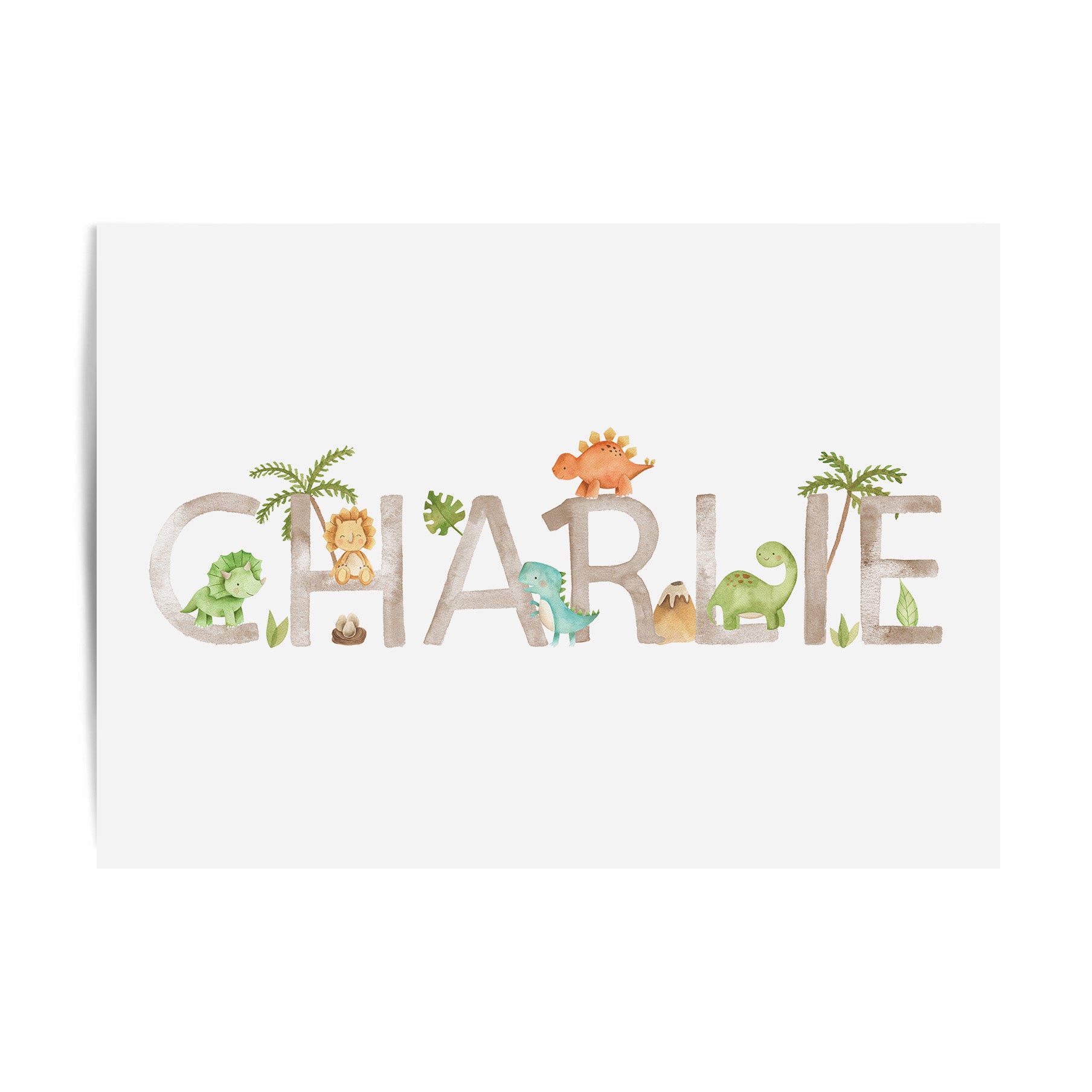 Dinosaur Name Print