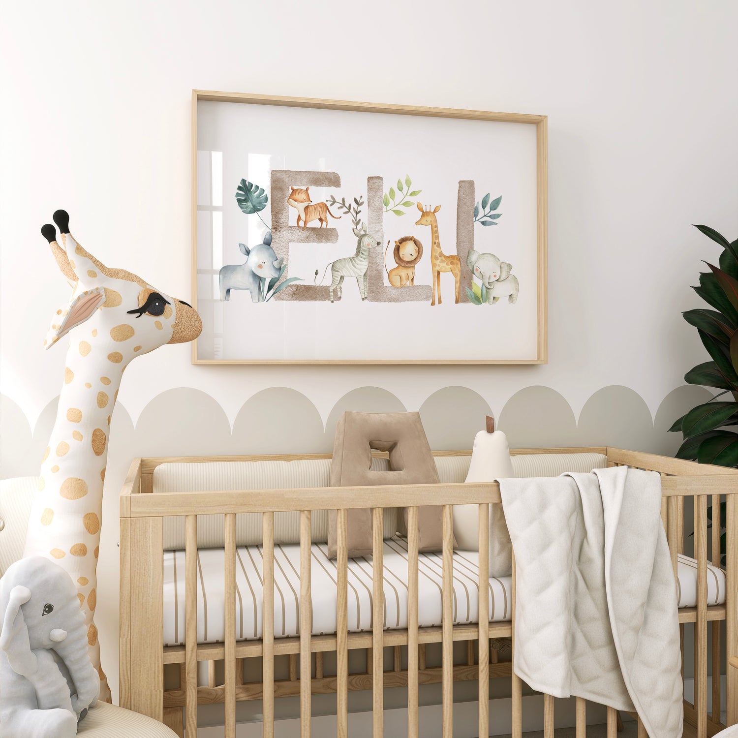 Safari Animal Name Print