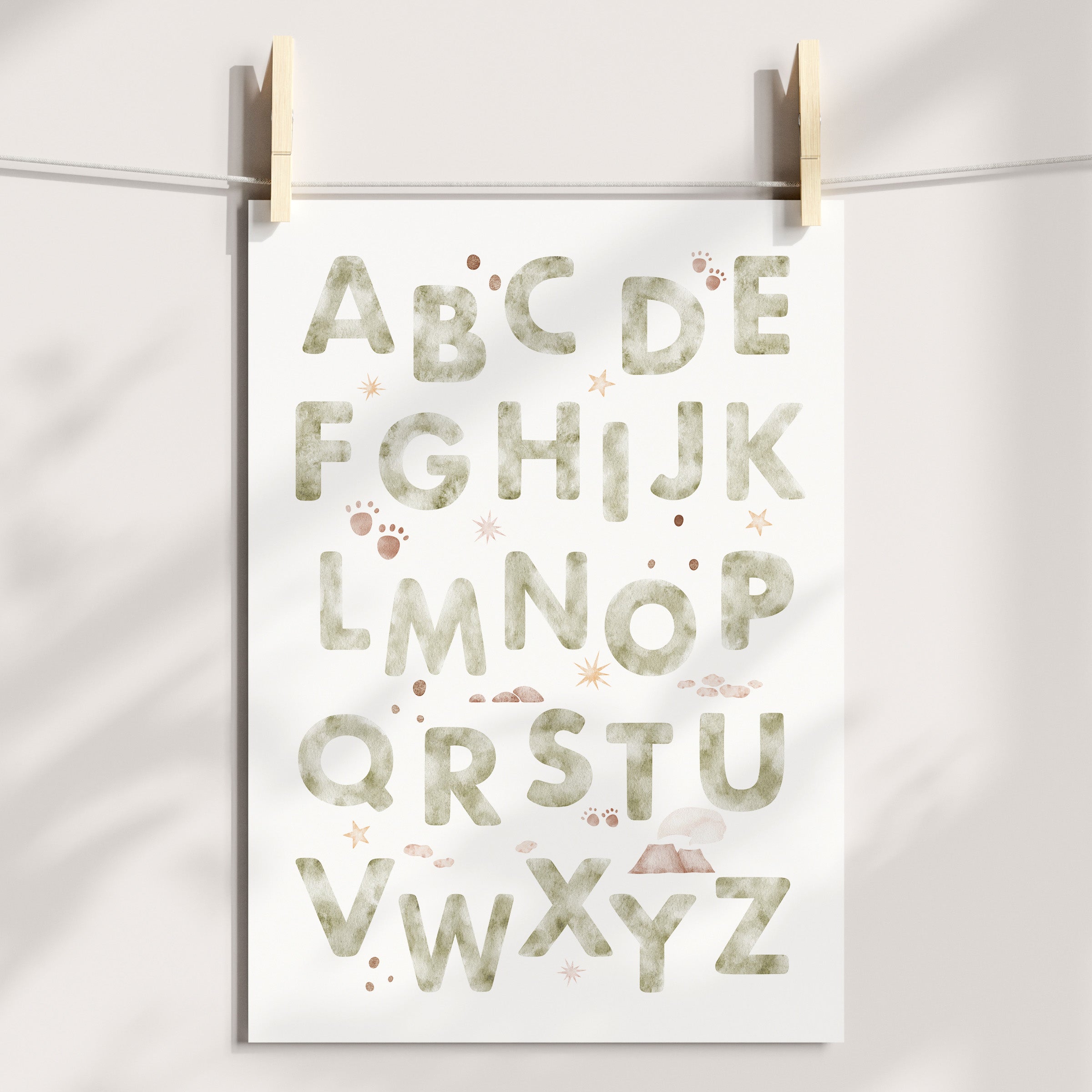 Dinosaur Alphabet Print