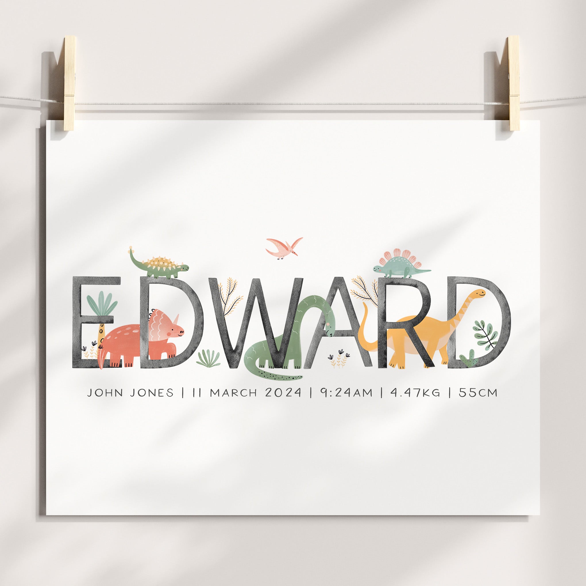 Dinosaur Name Print