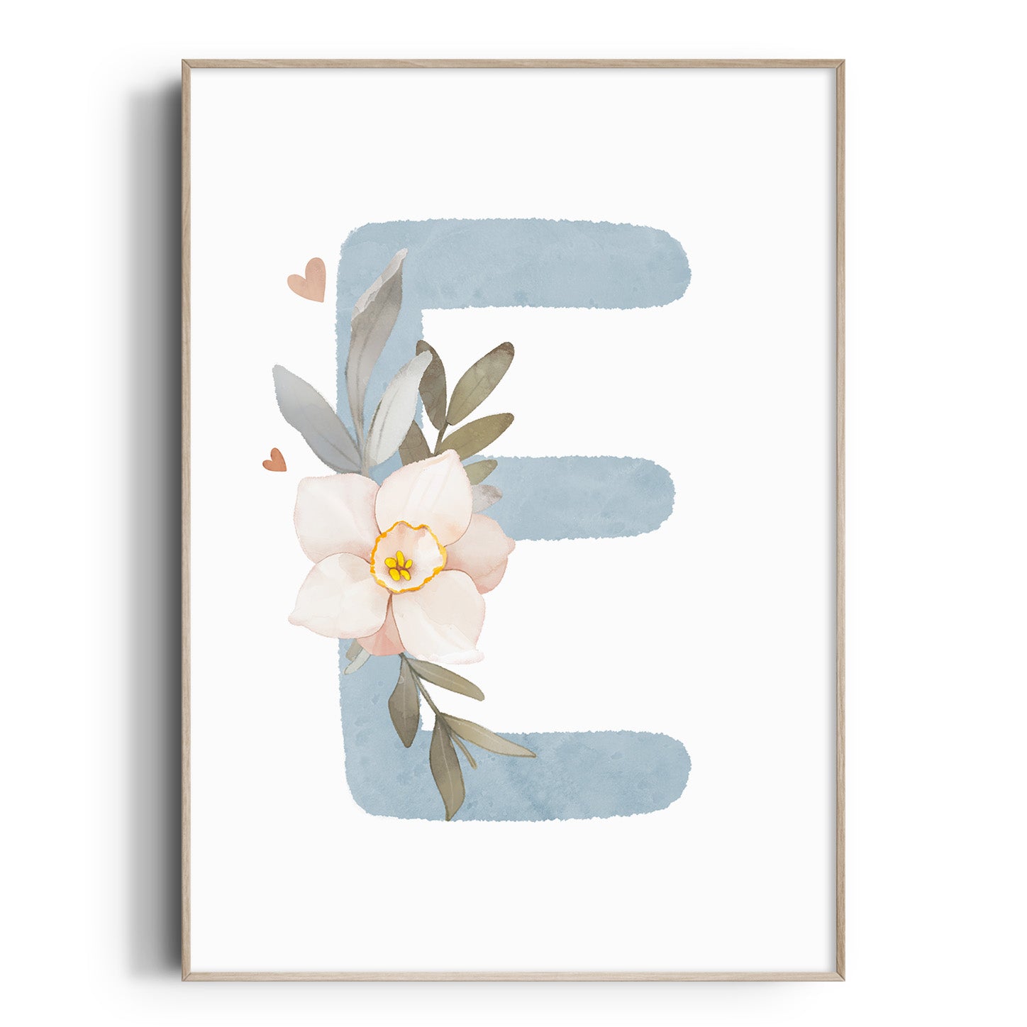 Boho Floral Letter & Name Print