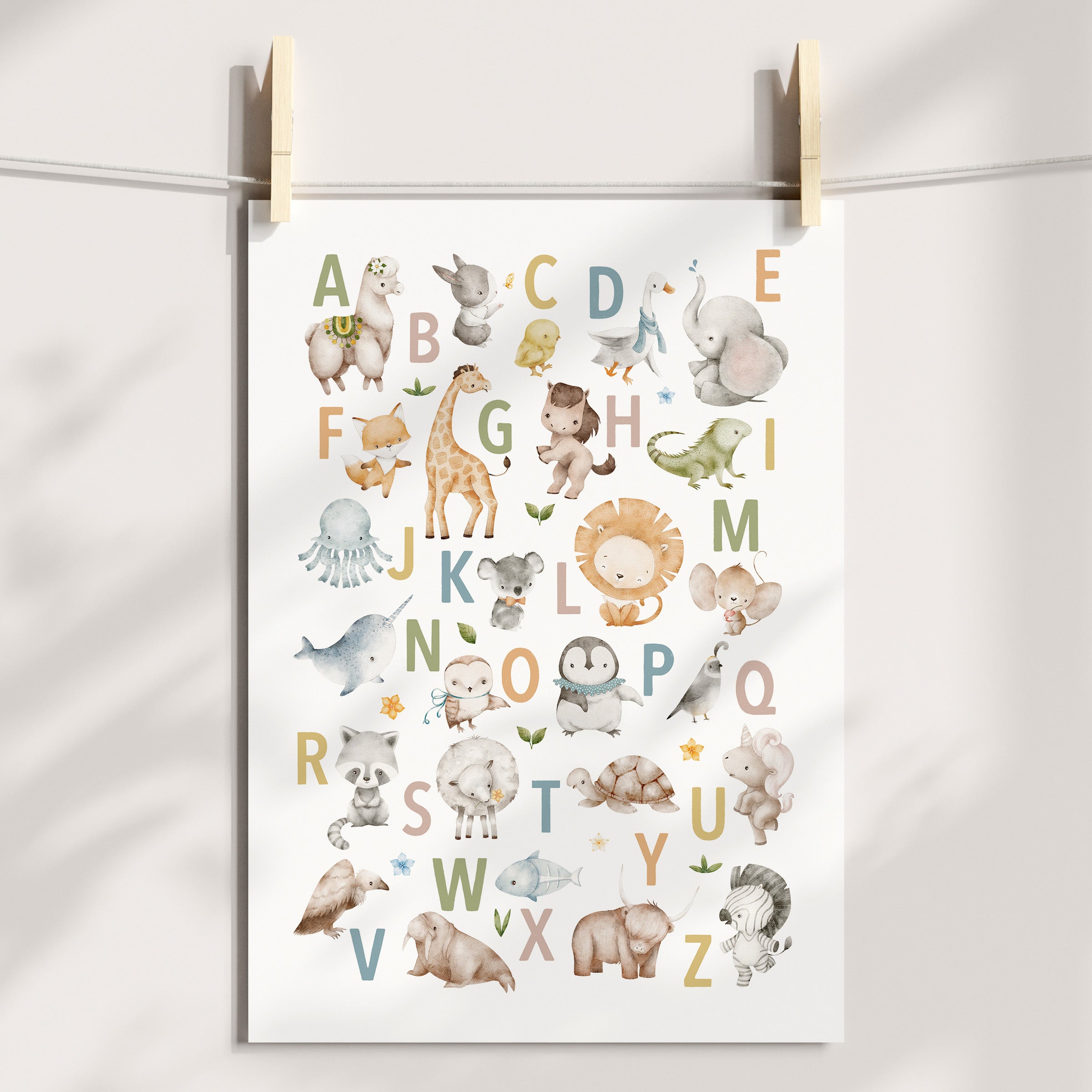 Animal Alphabet Print