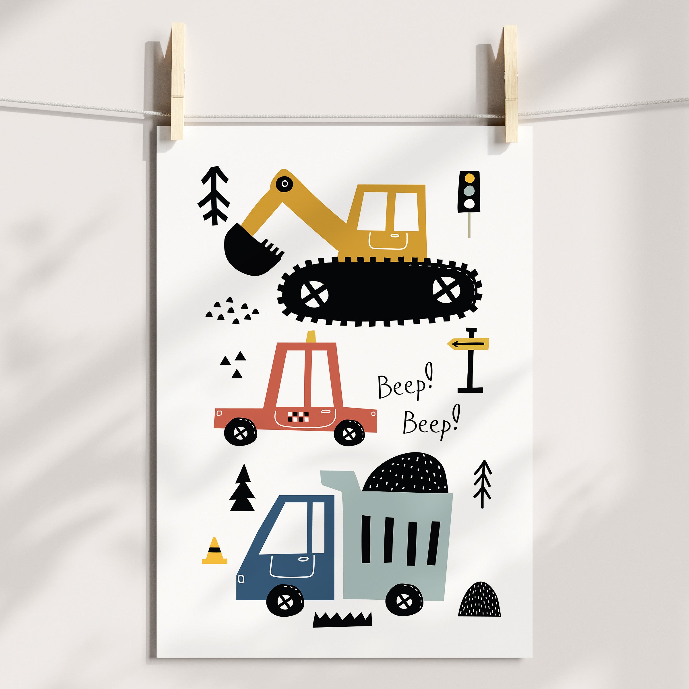 Transportation Vehicles & Alphabet Prints
