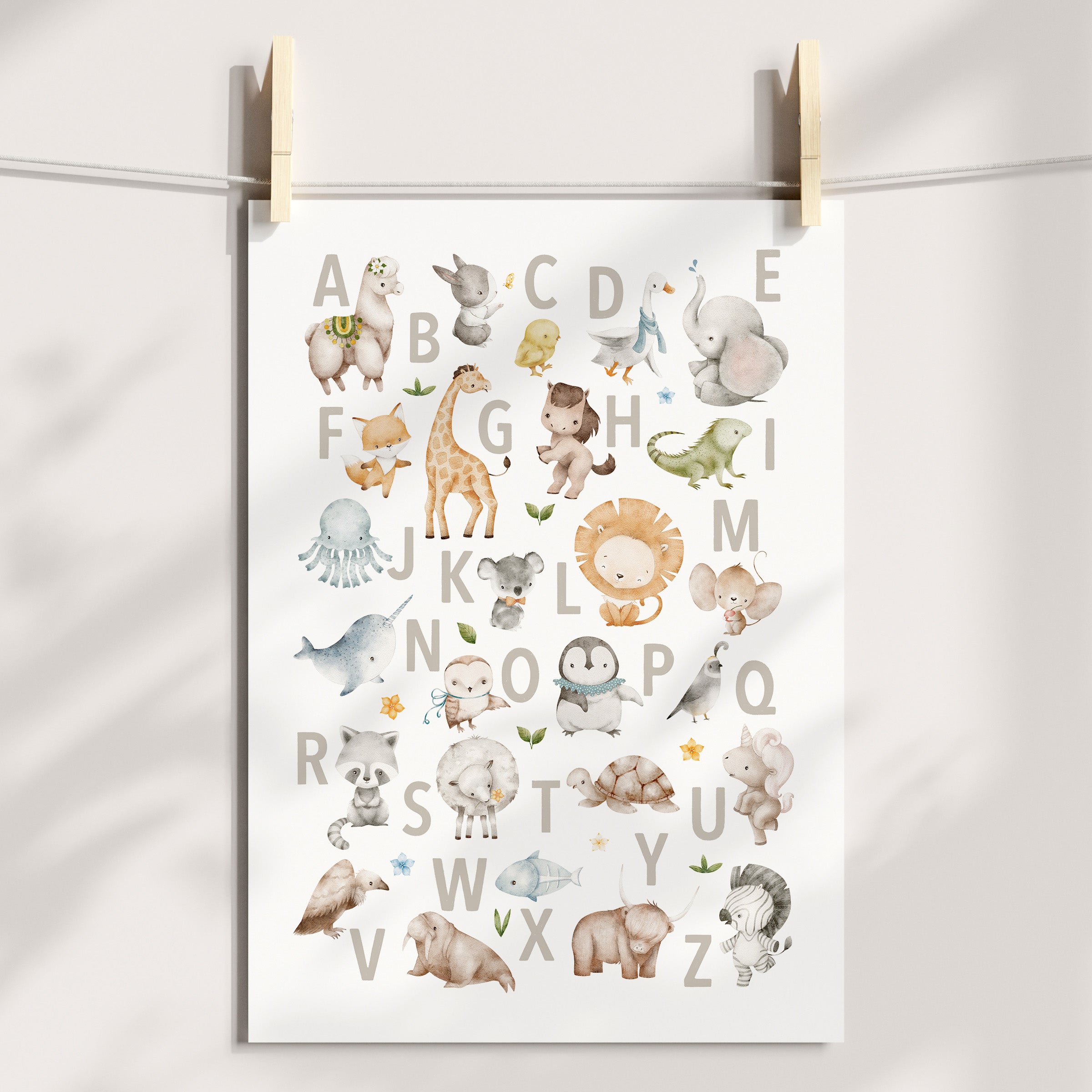 Animal Alphabet Print