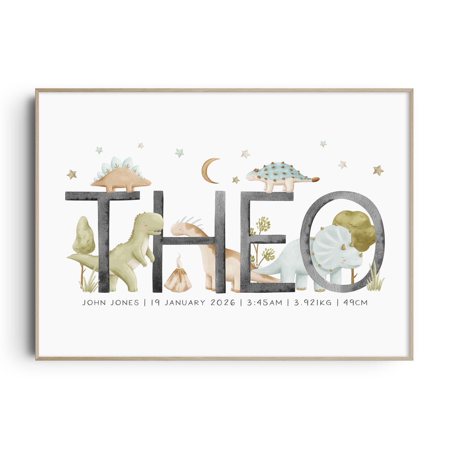 Dinosaur Name Print