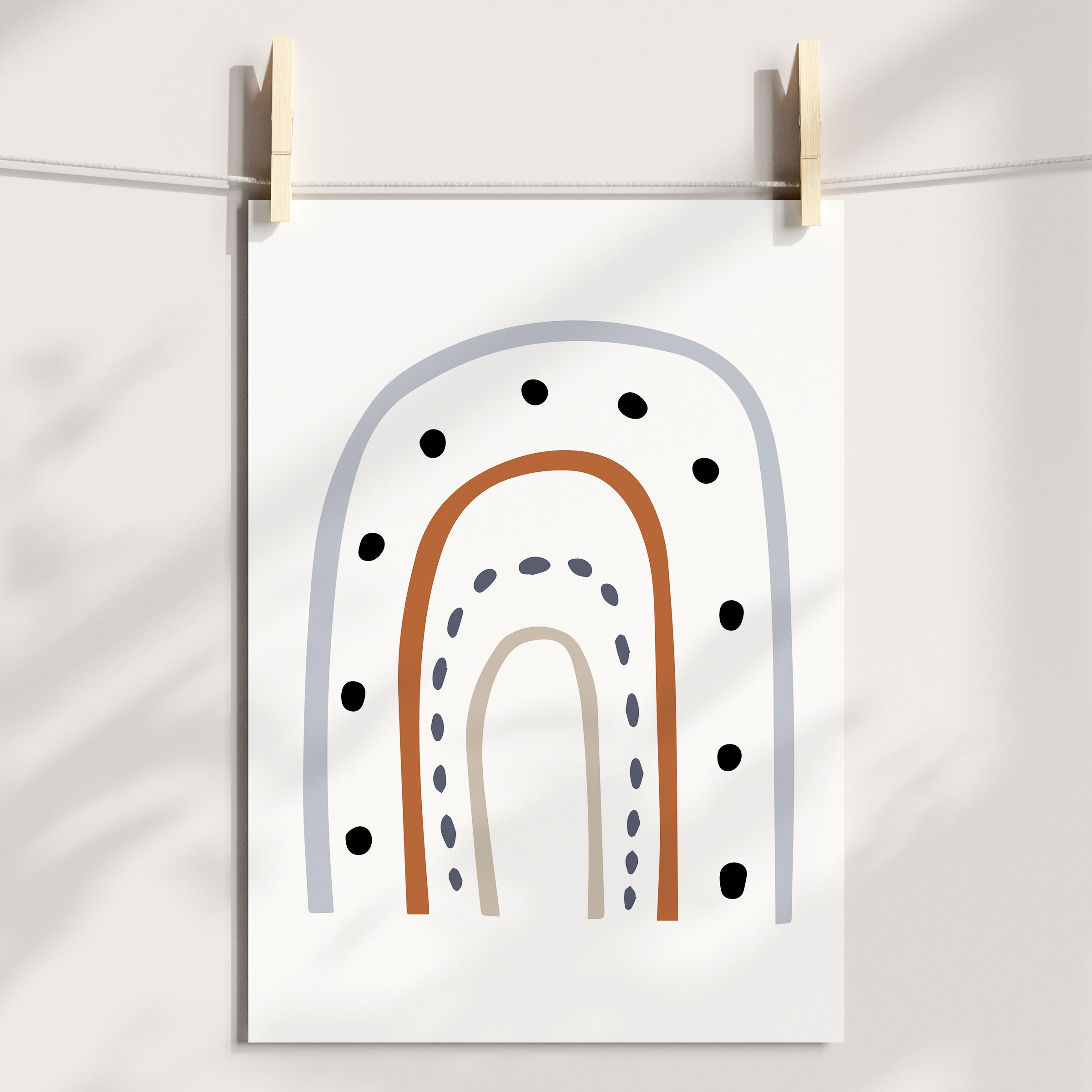Rainbow Nursery Print