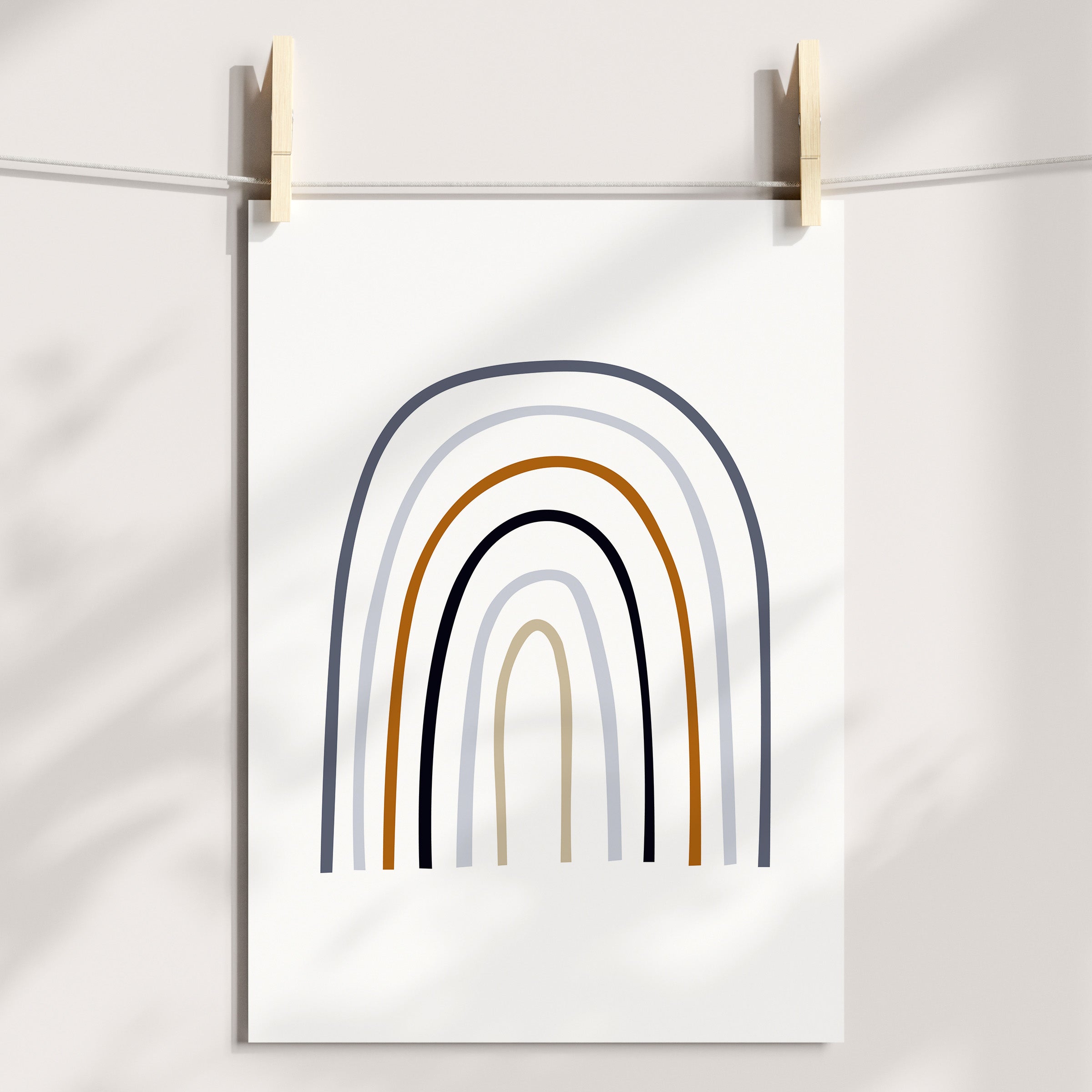 Rainbow Nursery Print
