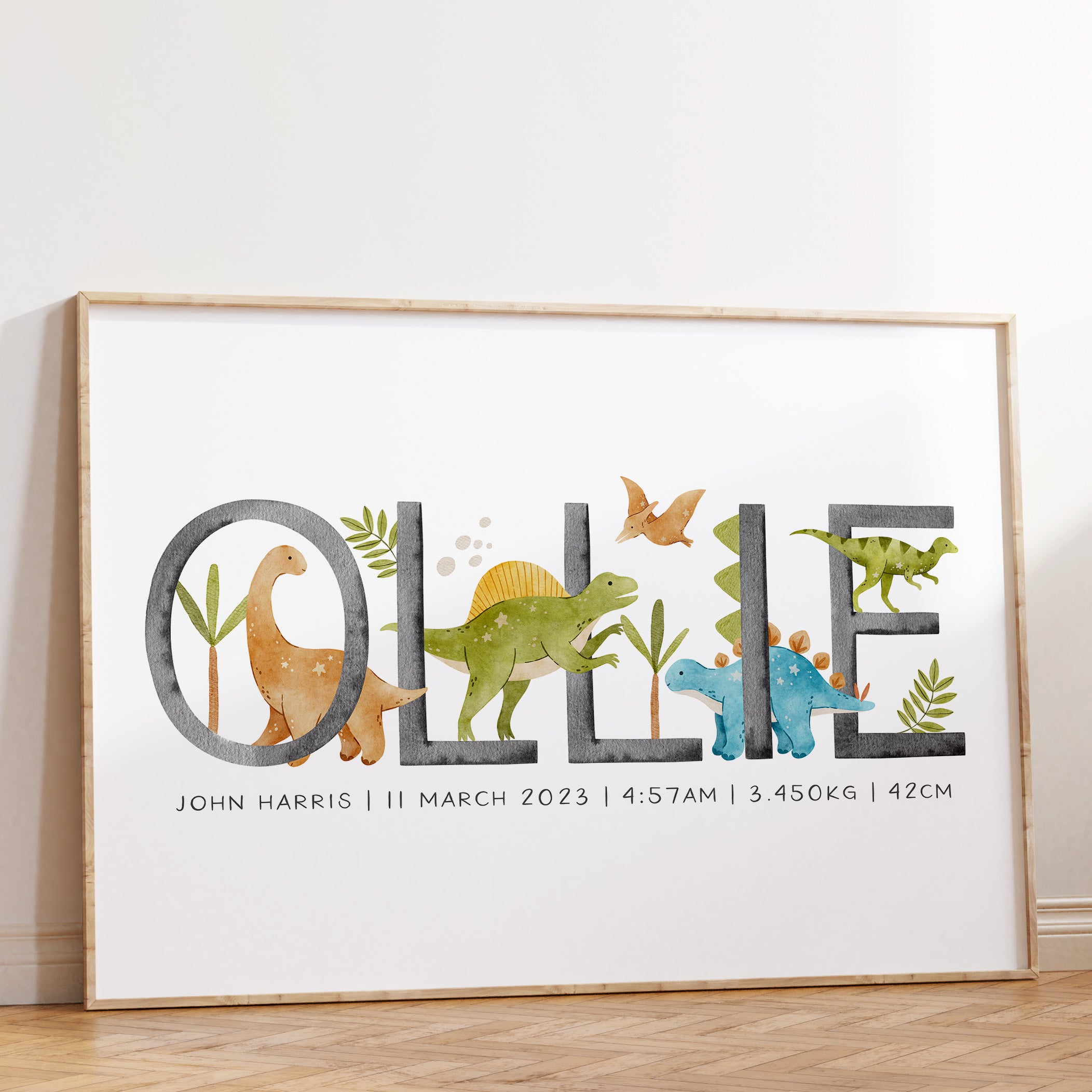 Dinosaur Name Print
