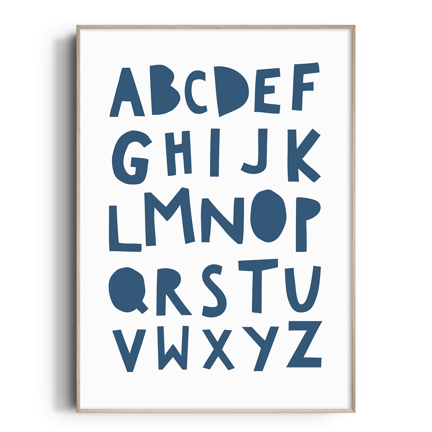 Blue Alphabet Print