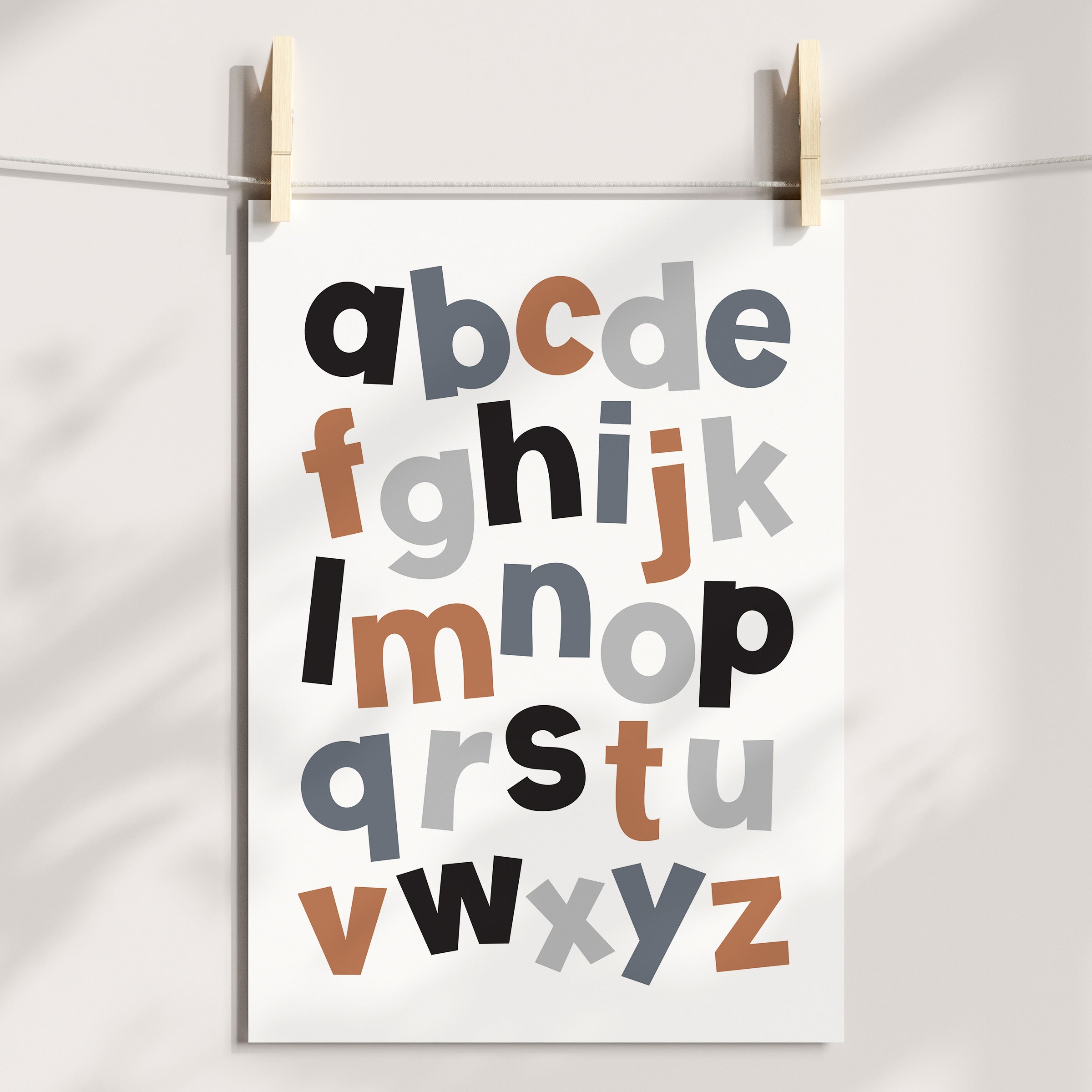 Construction Trucks & Alphabet Prints