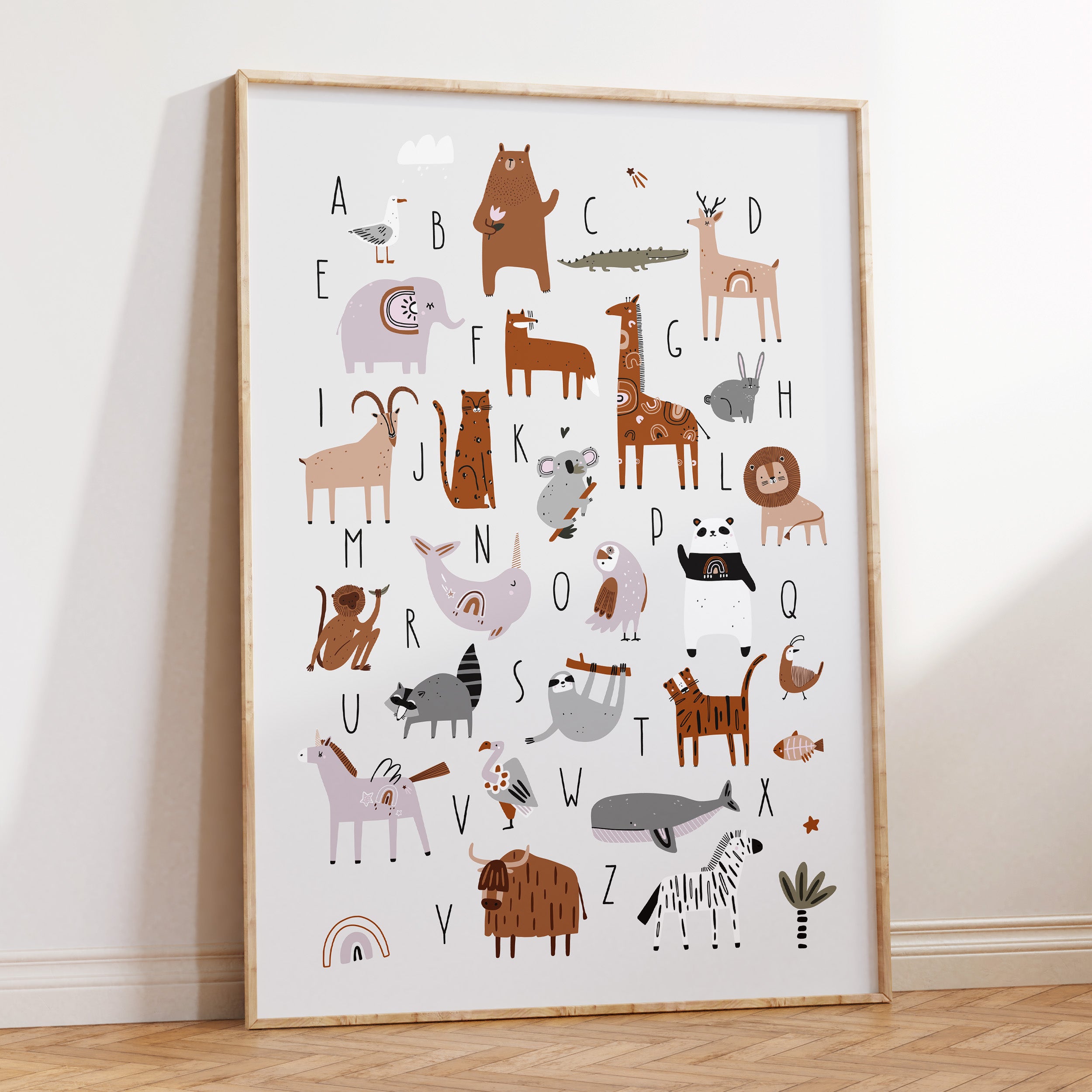 Animal Alphabet Print