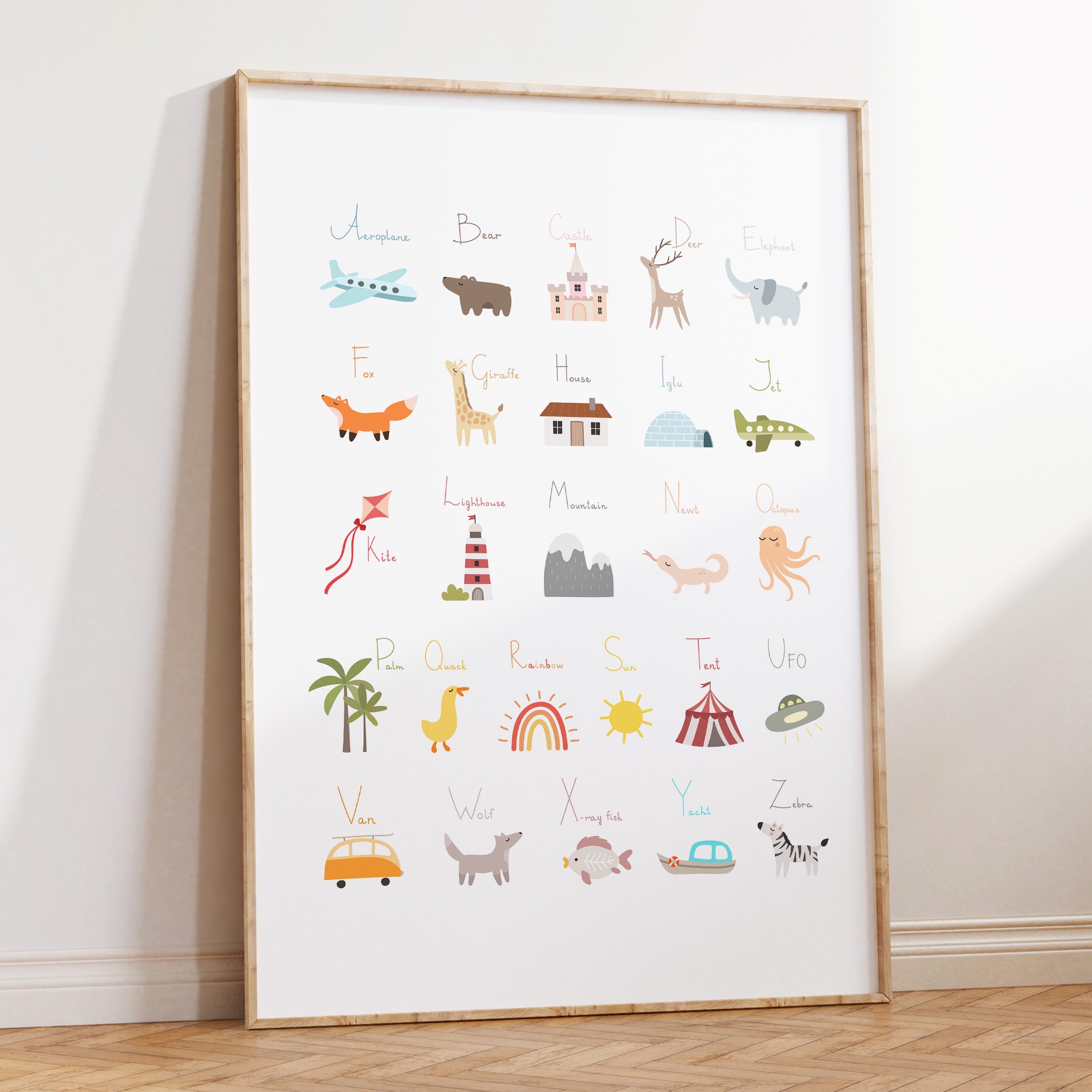 World Alphabet Print
