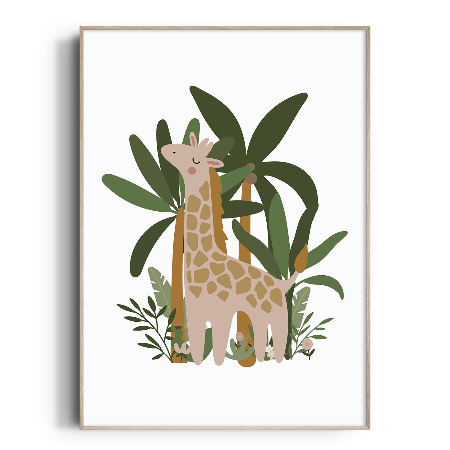 Giraffe Jungle Print