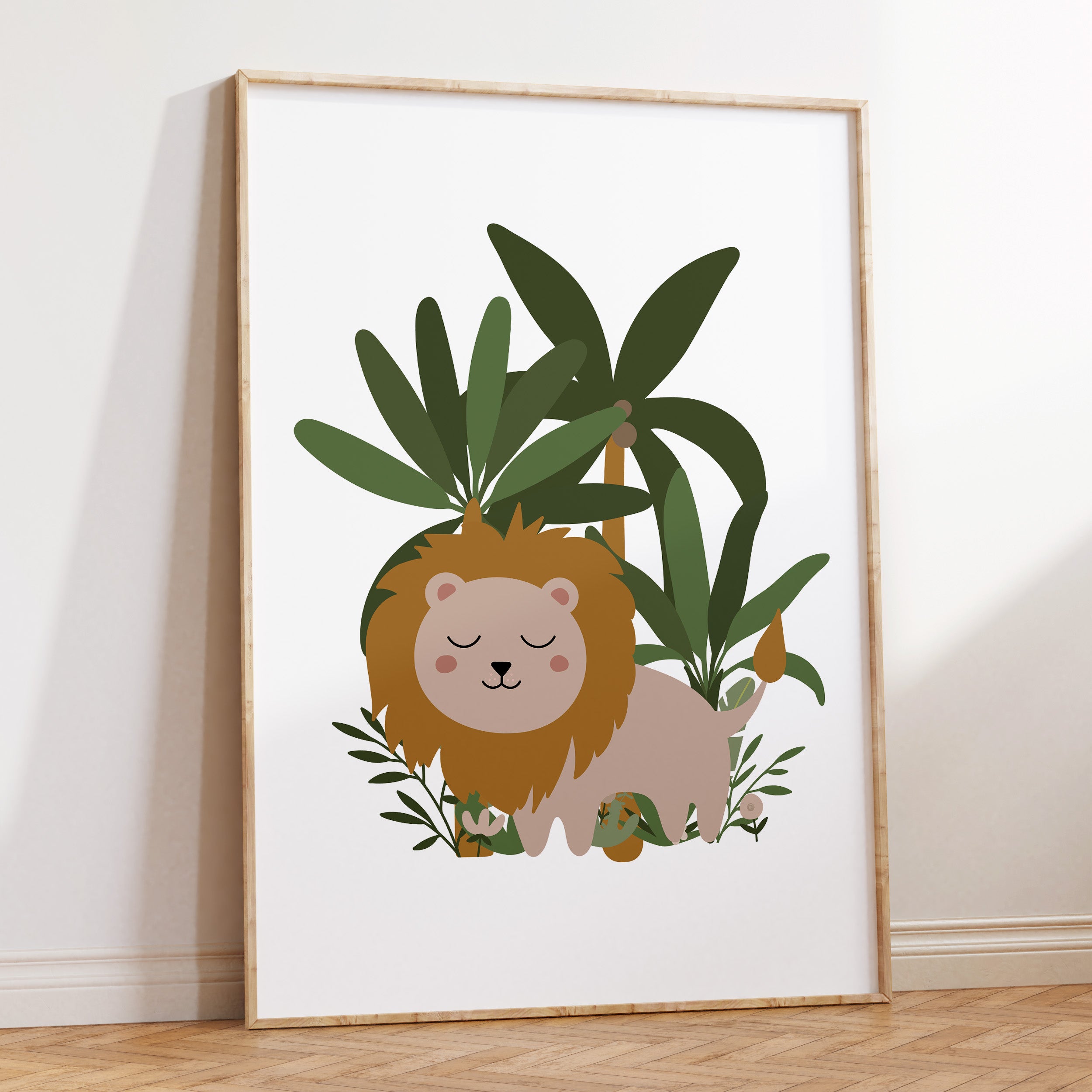 Lion Jungle Print