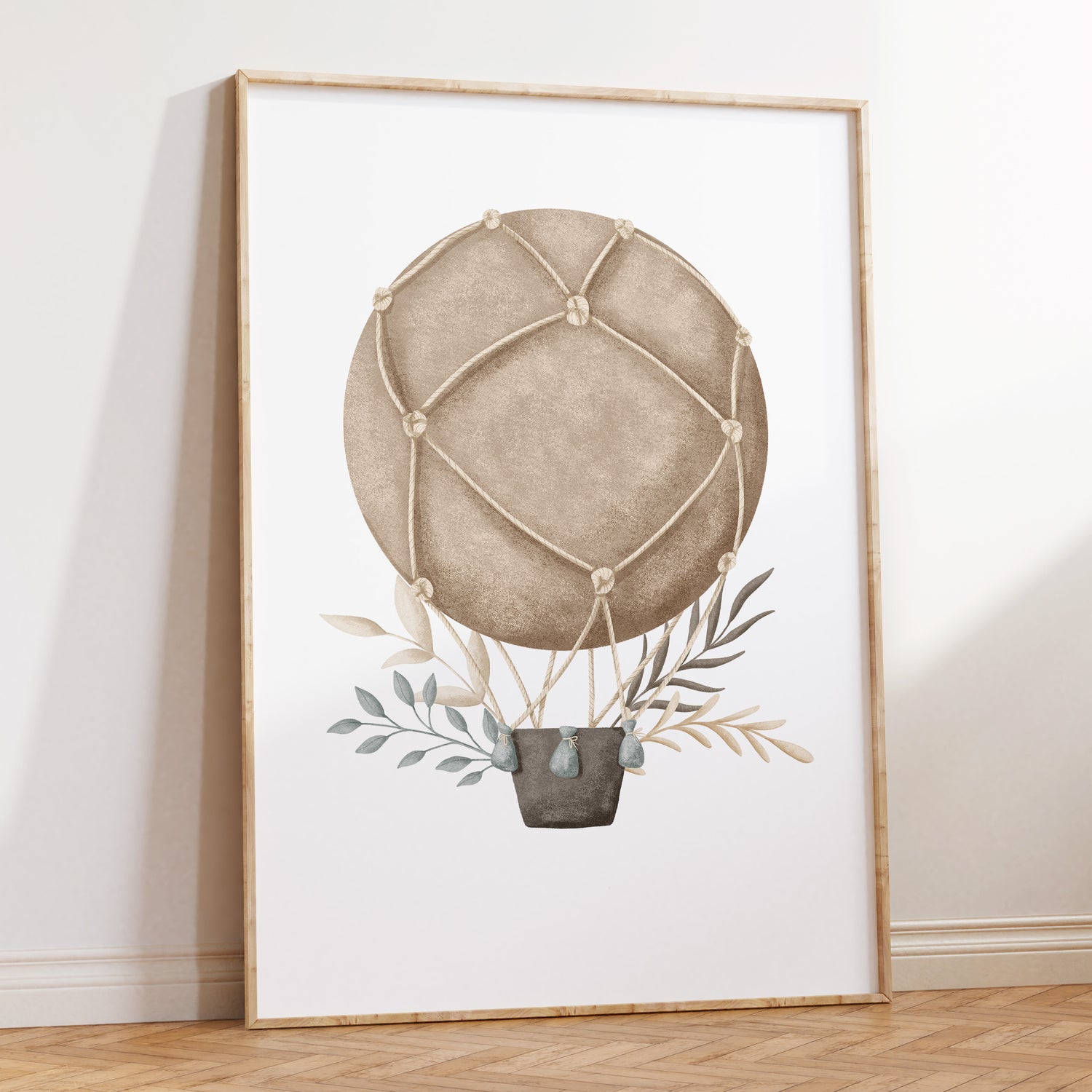 Boho Hot Air Balloon Print