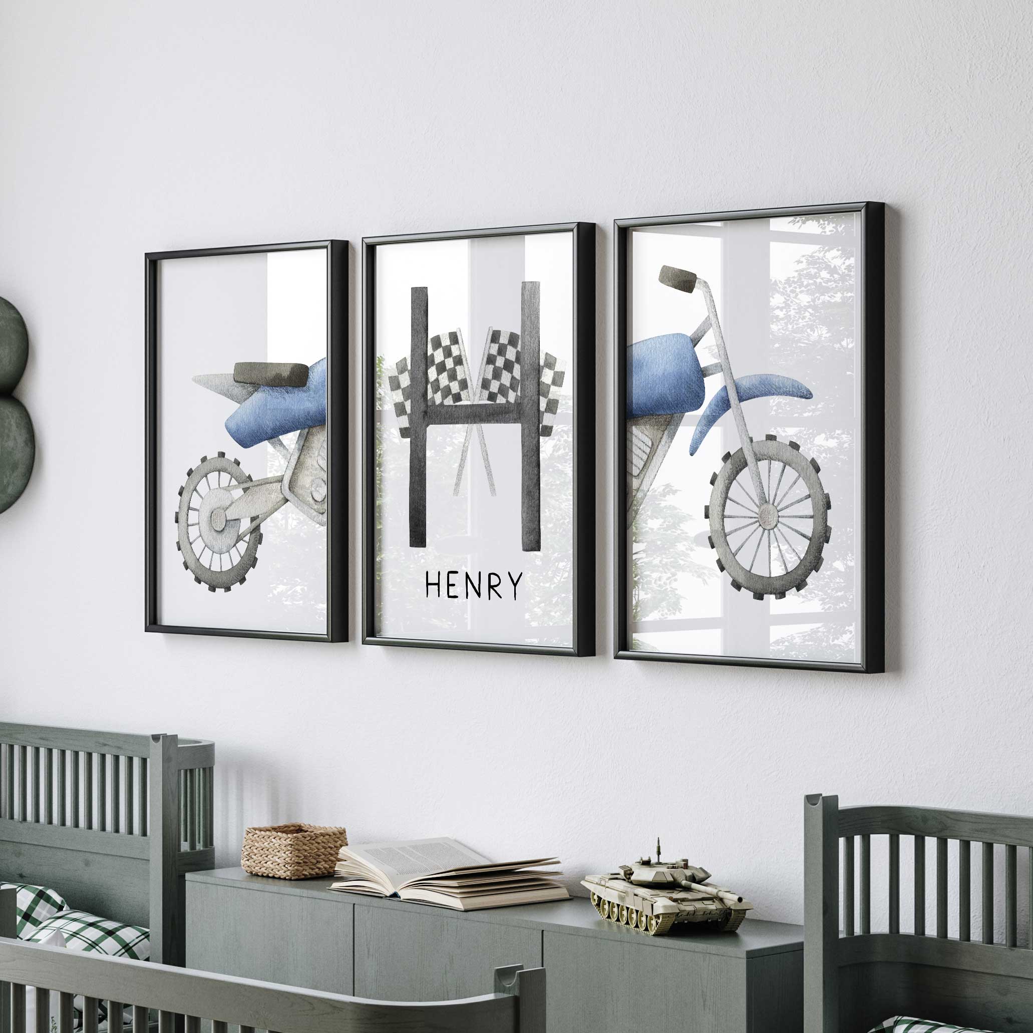 Motorbike & Name Print