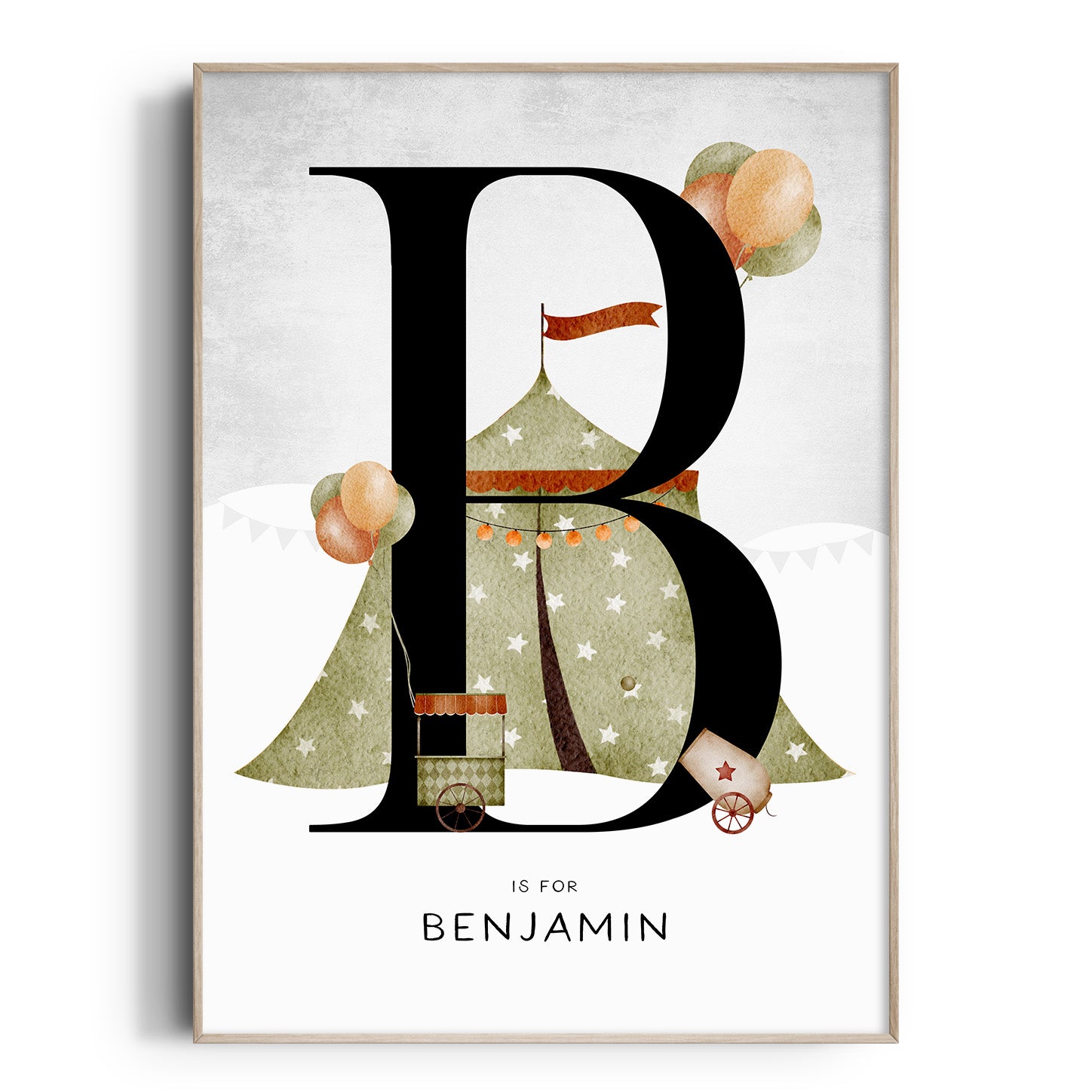 Circus Tent Name Print