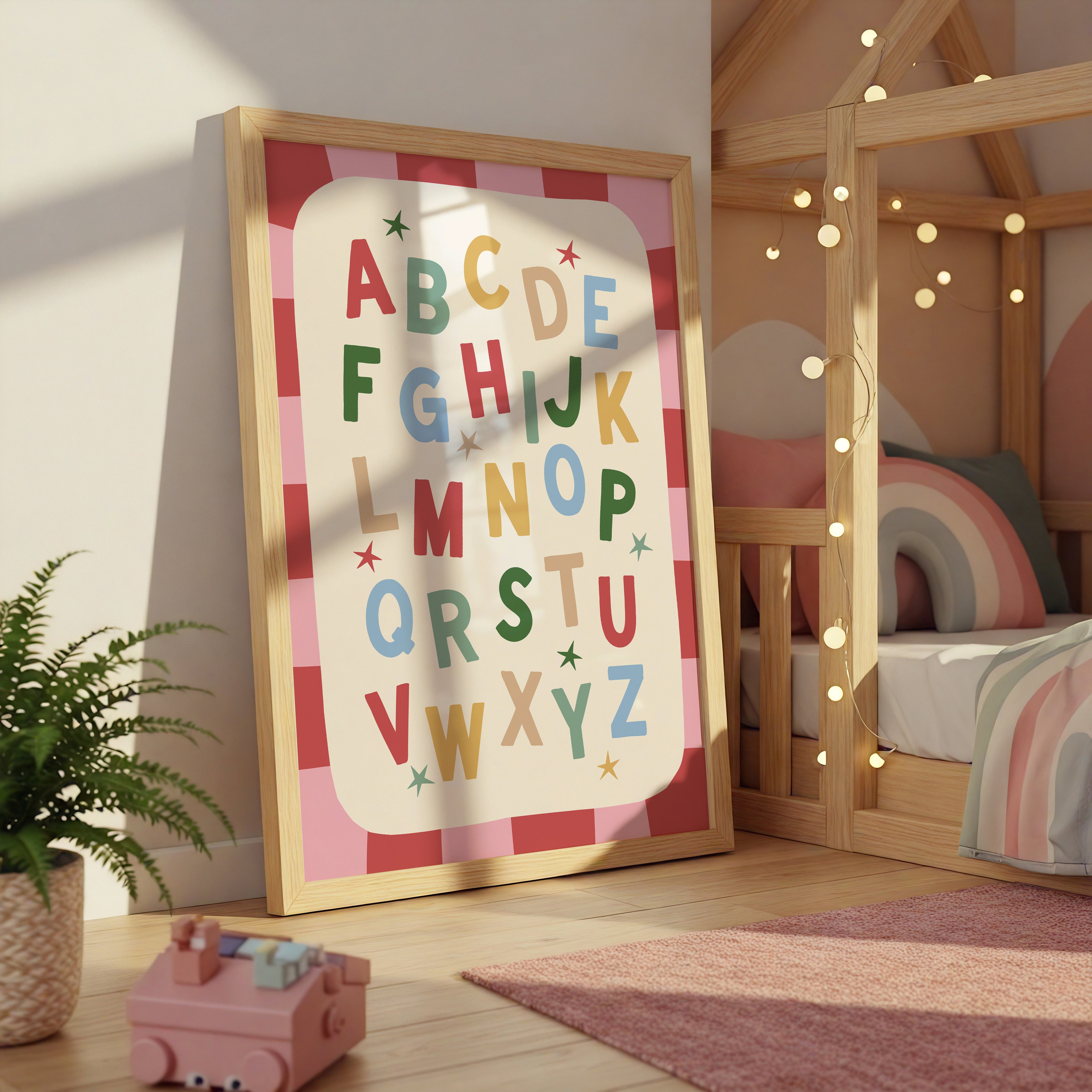 Checker ABC Alphabet Print
