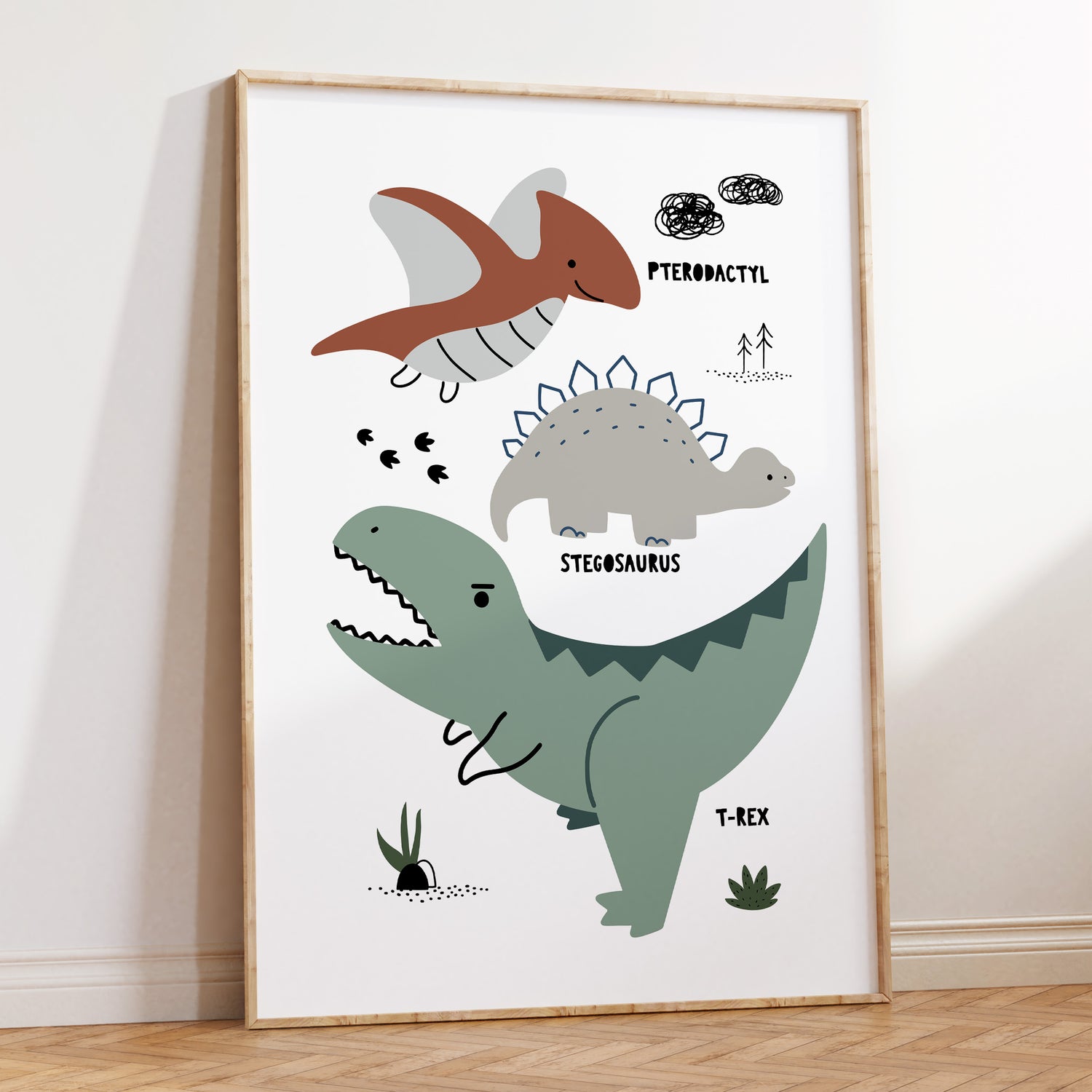 Dinosaur Chart Print