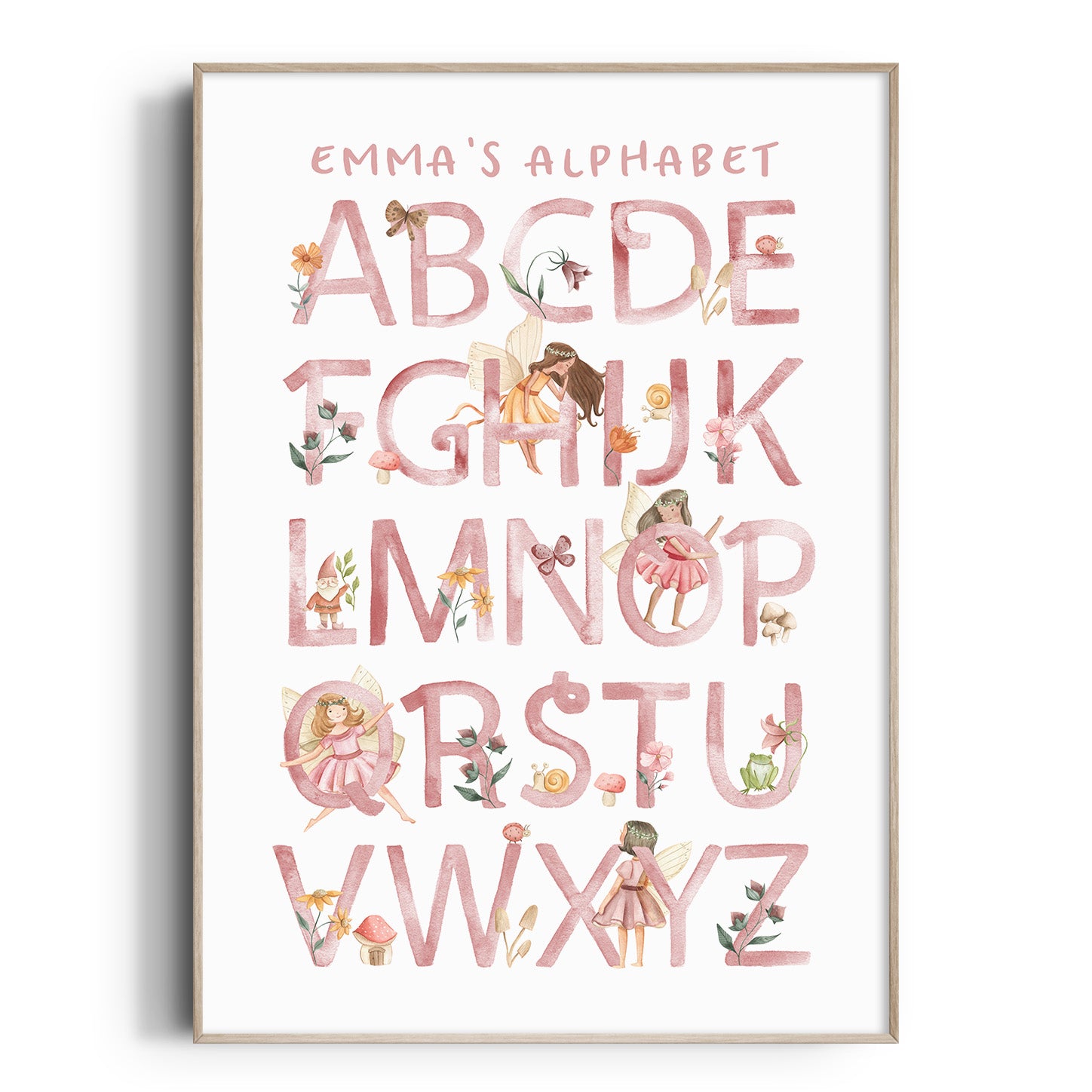 Fairy Alphabet Name Print