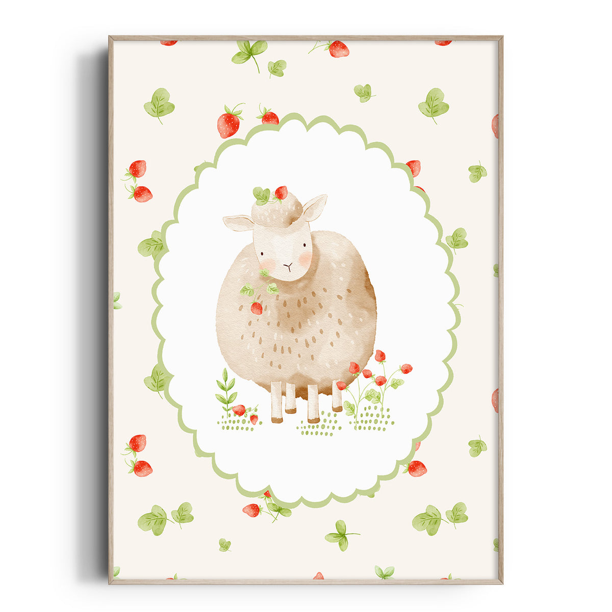 Cottagecore Sheep Print