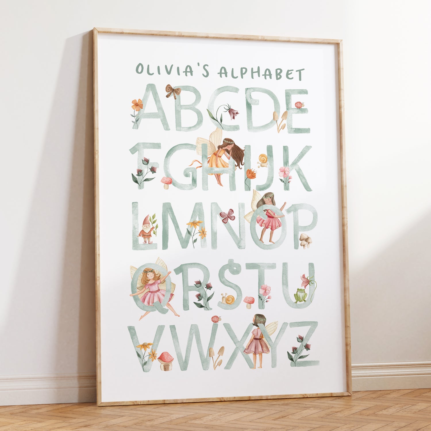 Personalised Fairy Alphabet Print