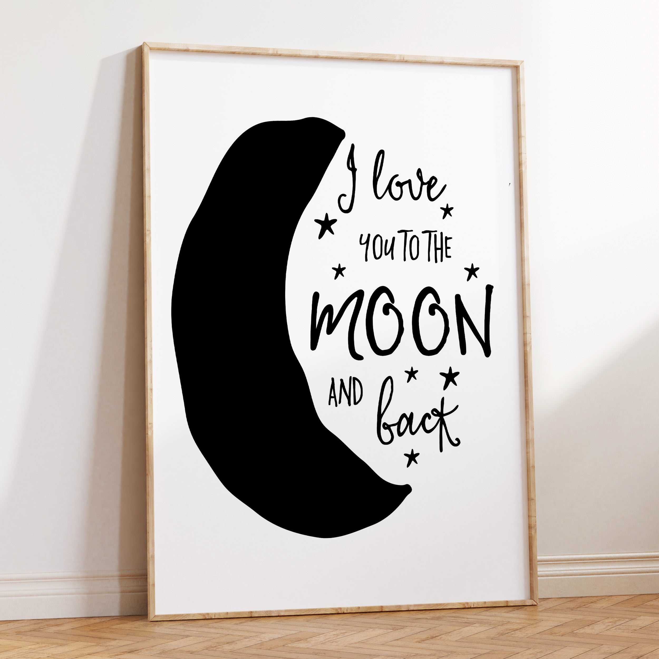 I Love You to the Moon & Back Print