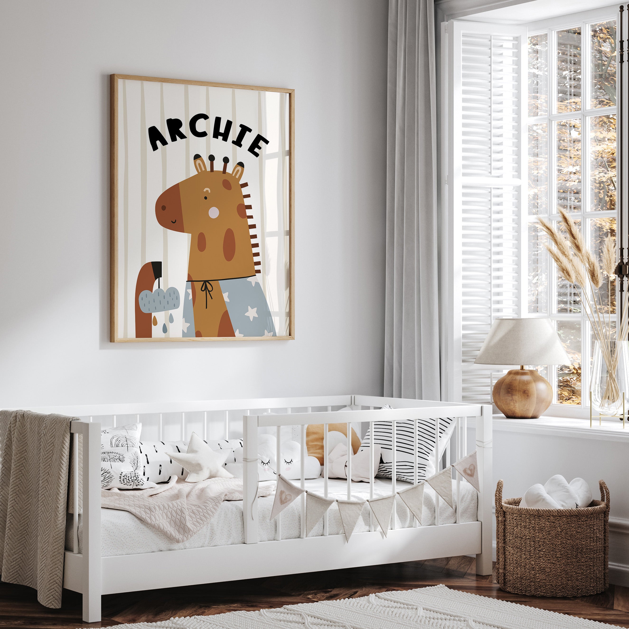 Magic Safari Animal Name Print - Giraffe
