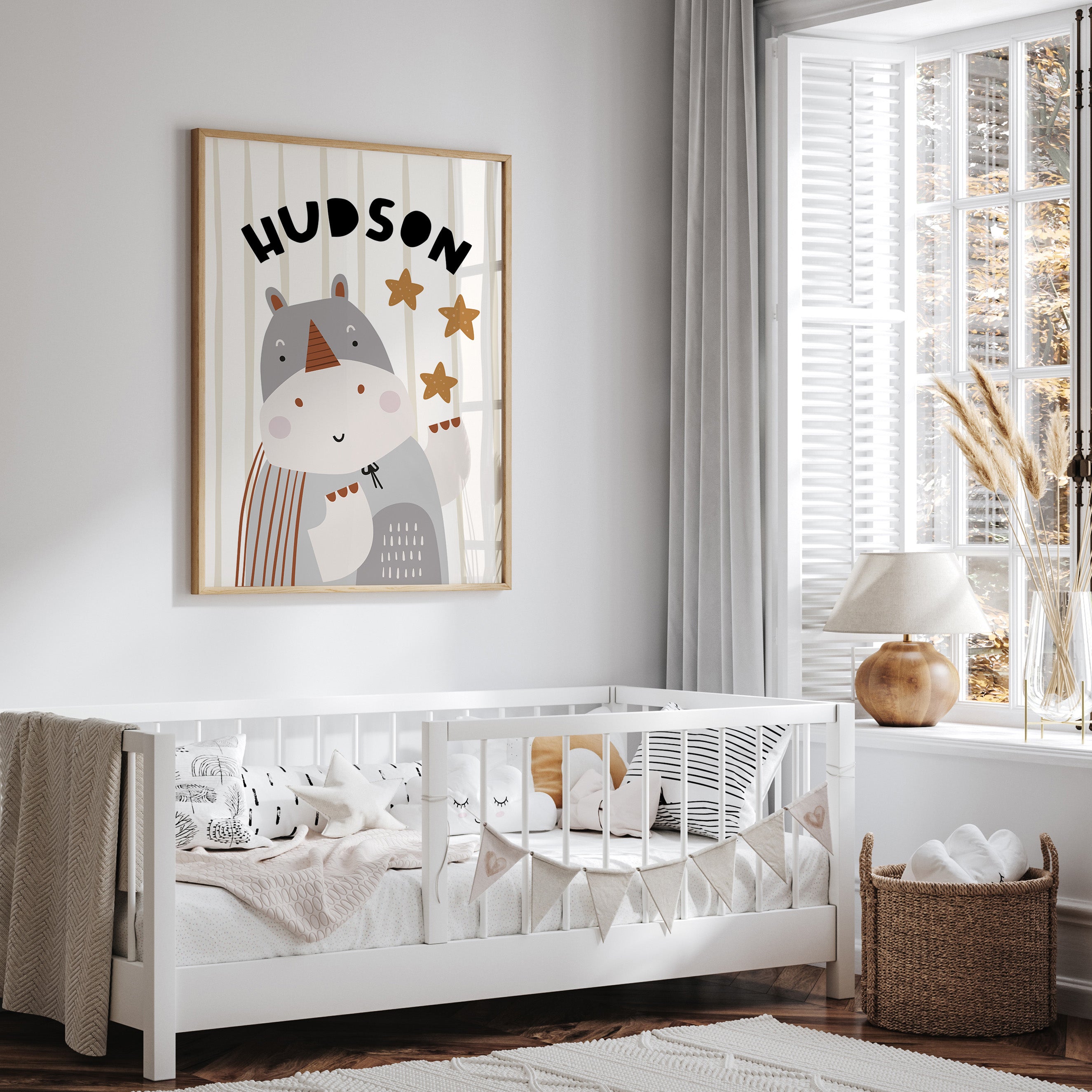 Magic Safari Animal Name Print - Rhinoceros