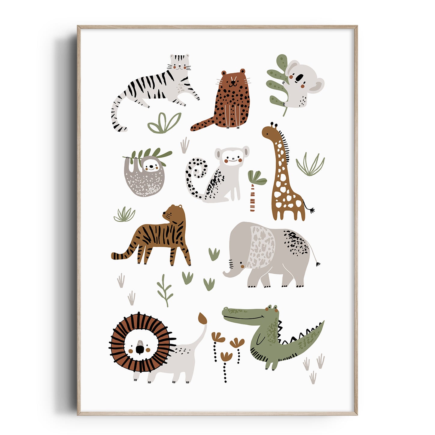Jungle & Safari Animals Print