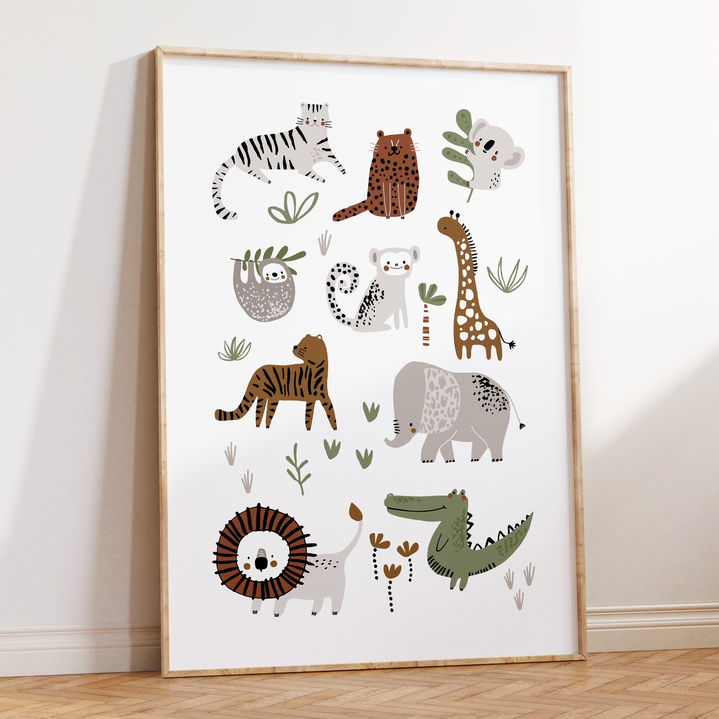 Jungle & Safari Animals Print