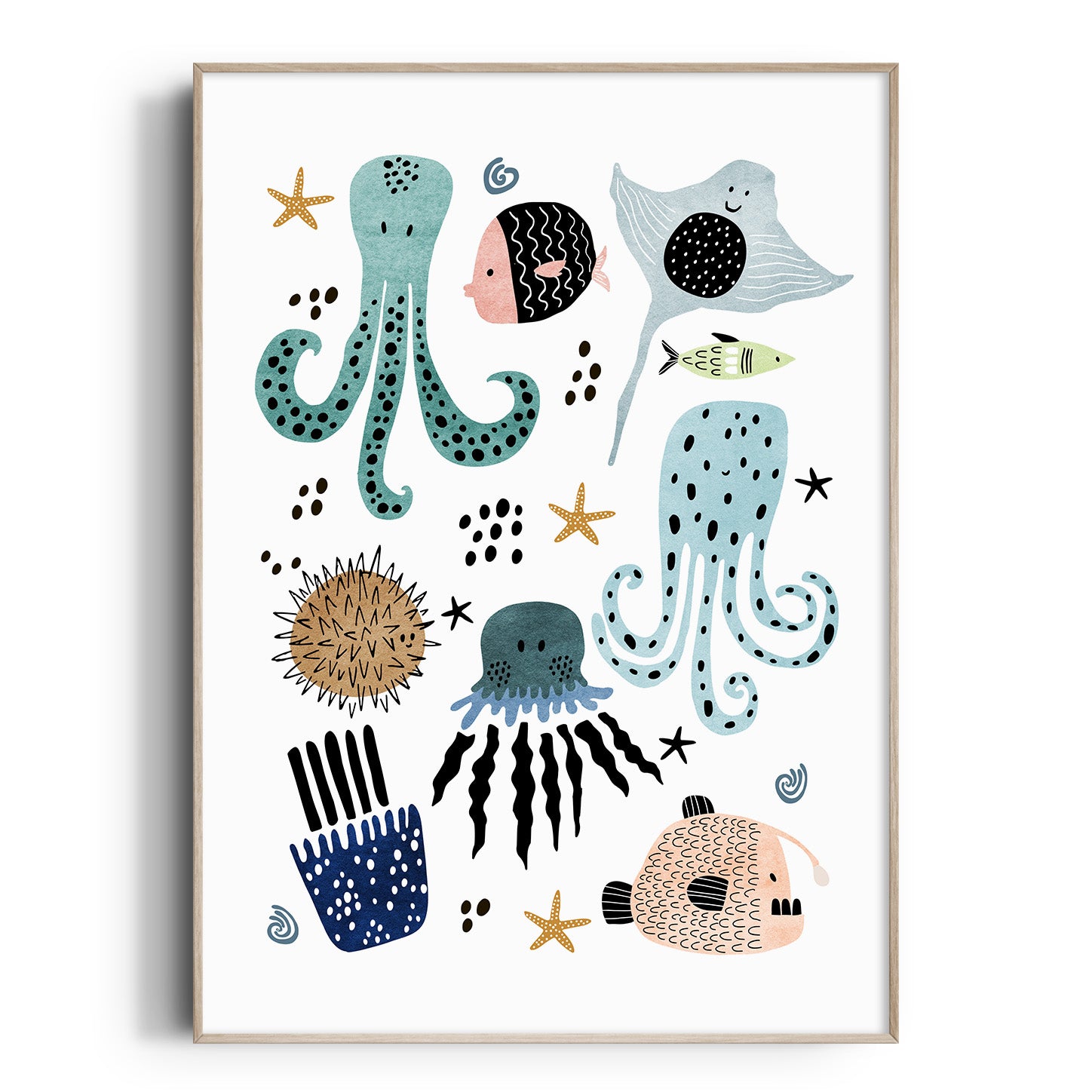 Sea Creatures Print