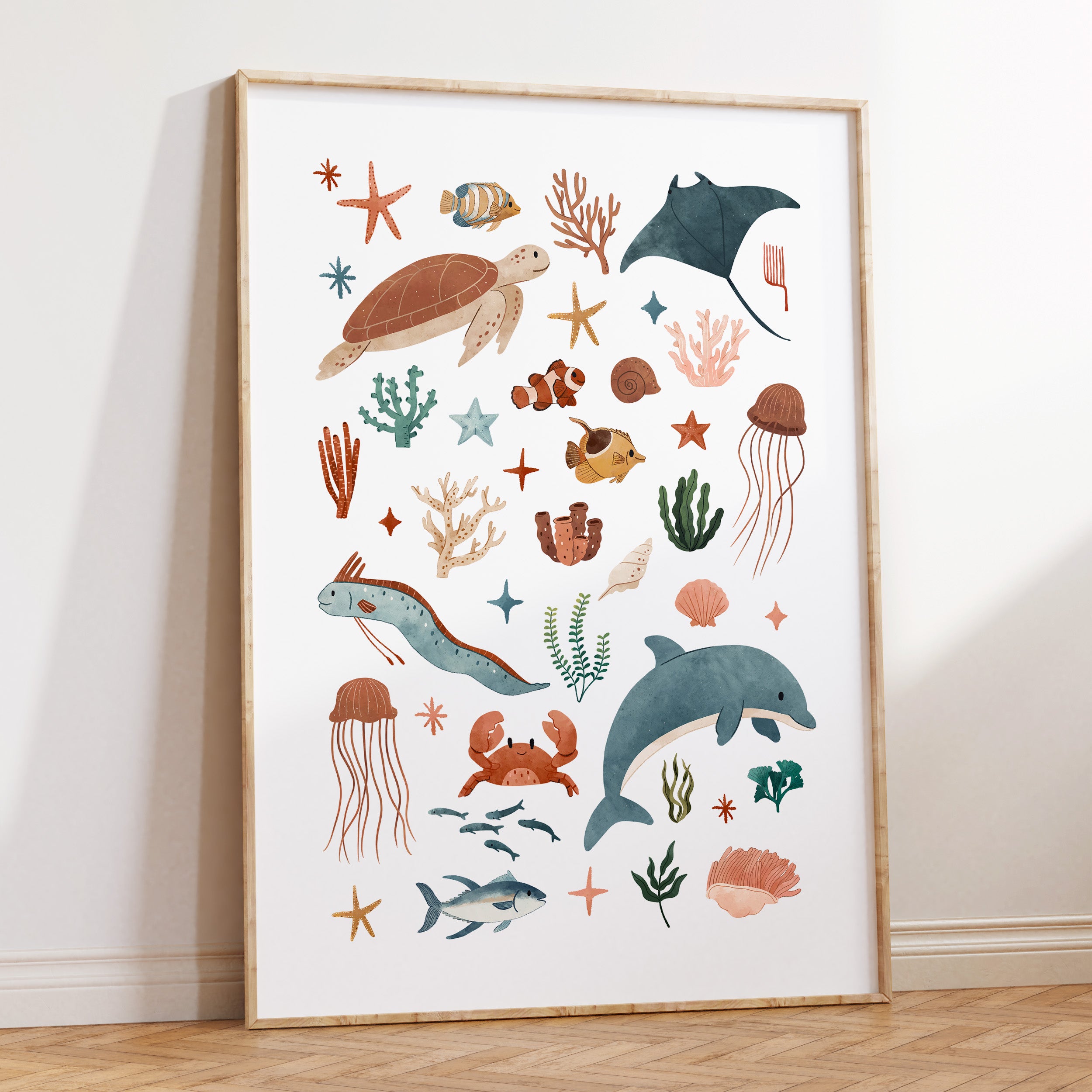 Ocean Animals Print