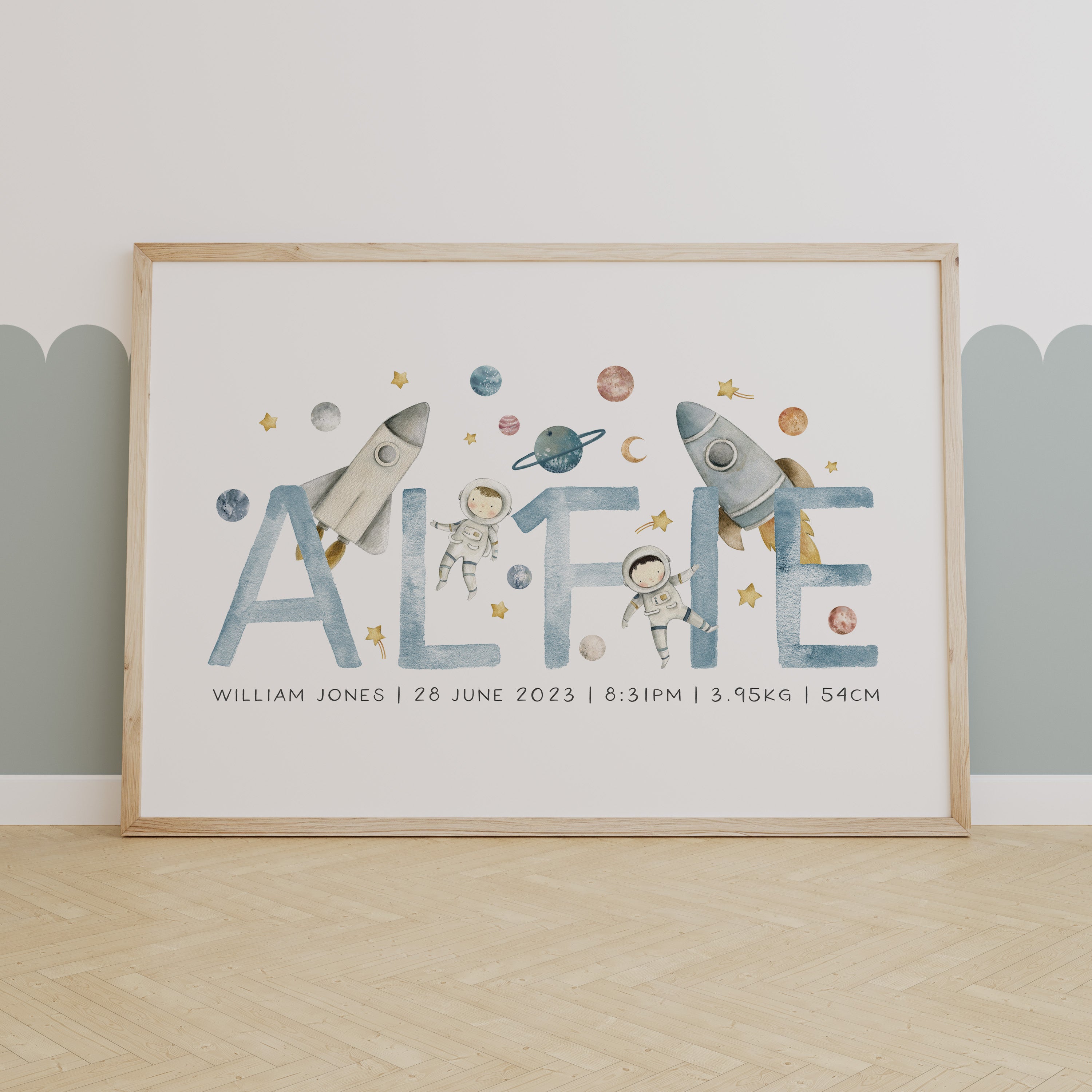 Space Name Print