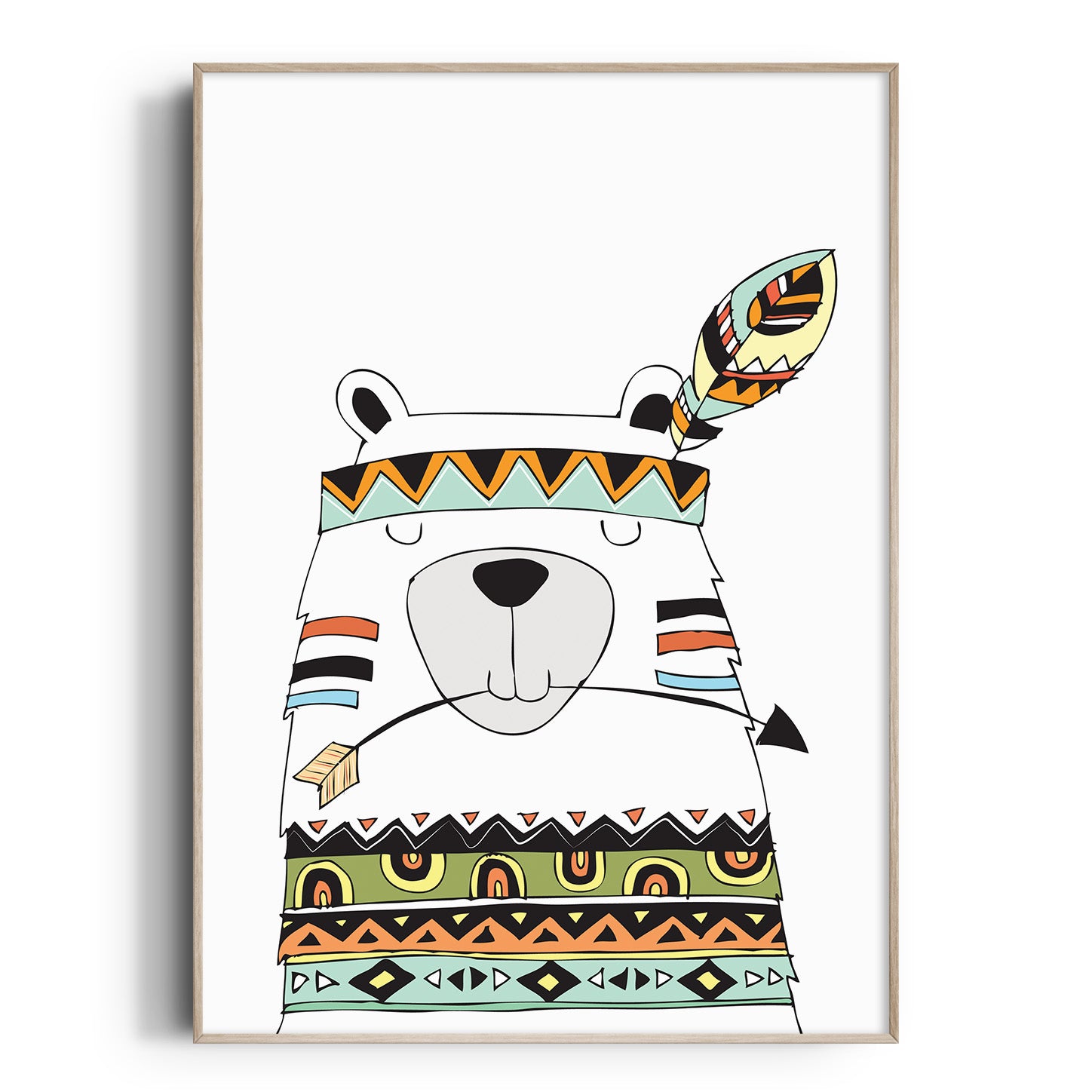 Tribal Bear Print