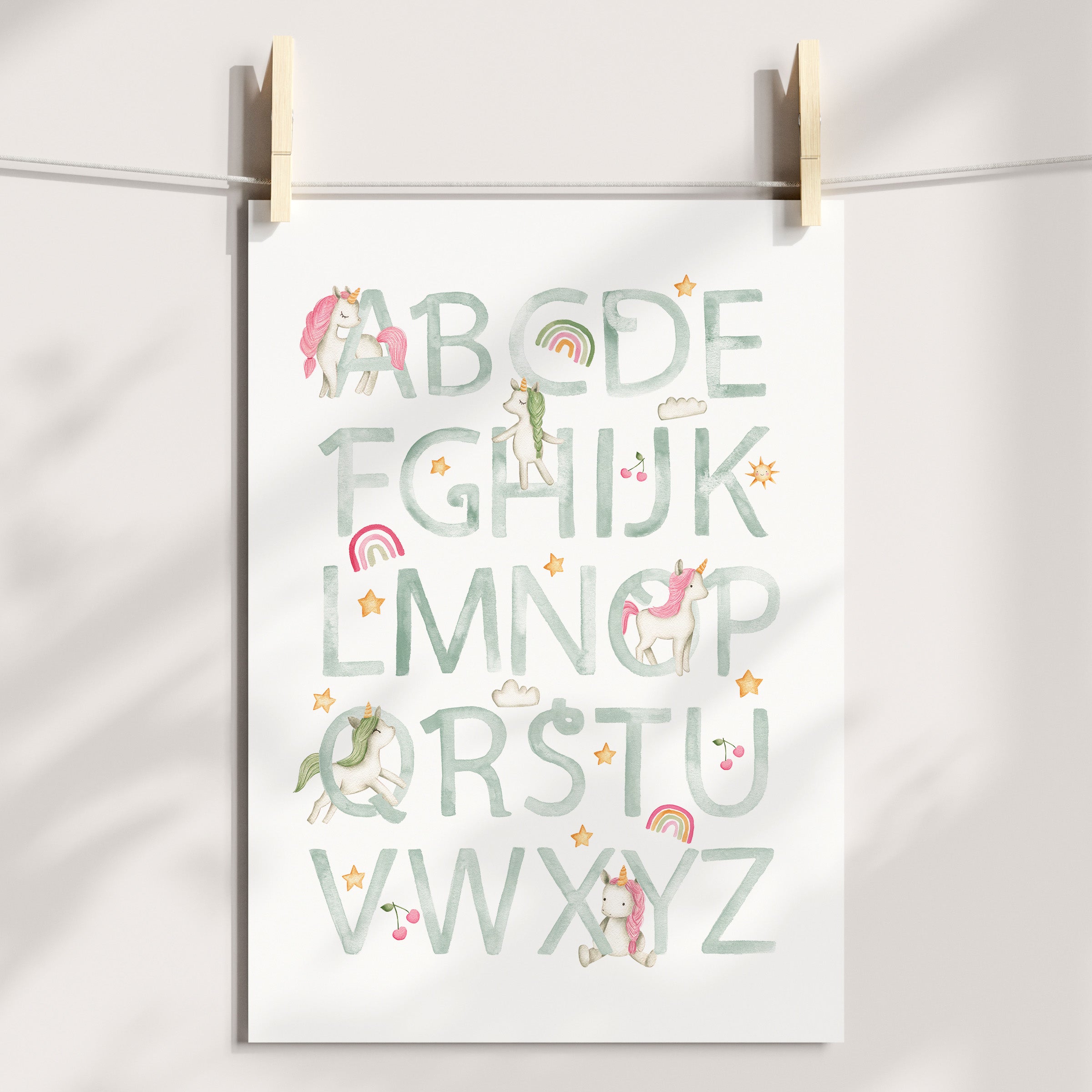 Unicorn Alphabet Print