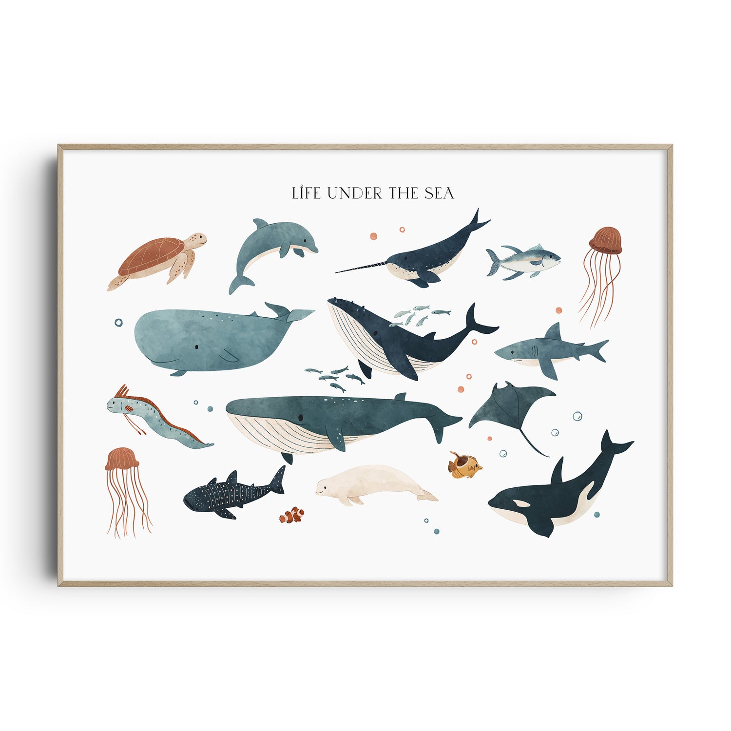 Ocean Nursery Prints, Under The Sea Nursery Wall Art