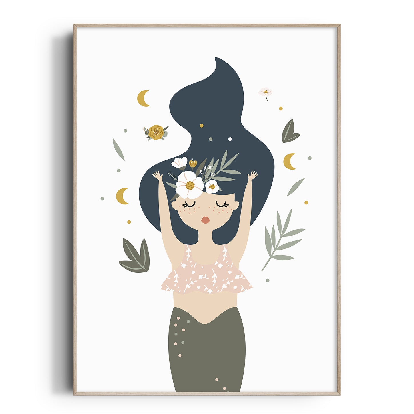 Boho Mermaid Print