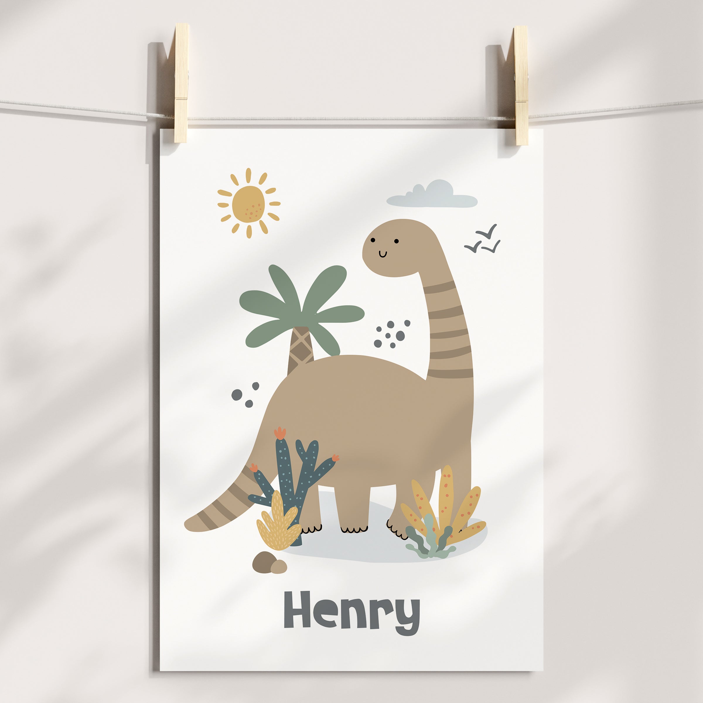 Name & Dinosaur Prints