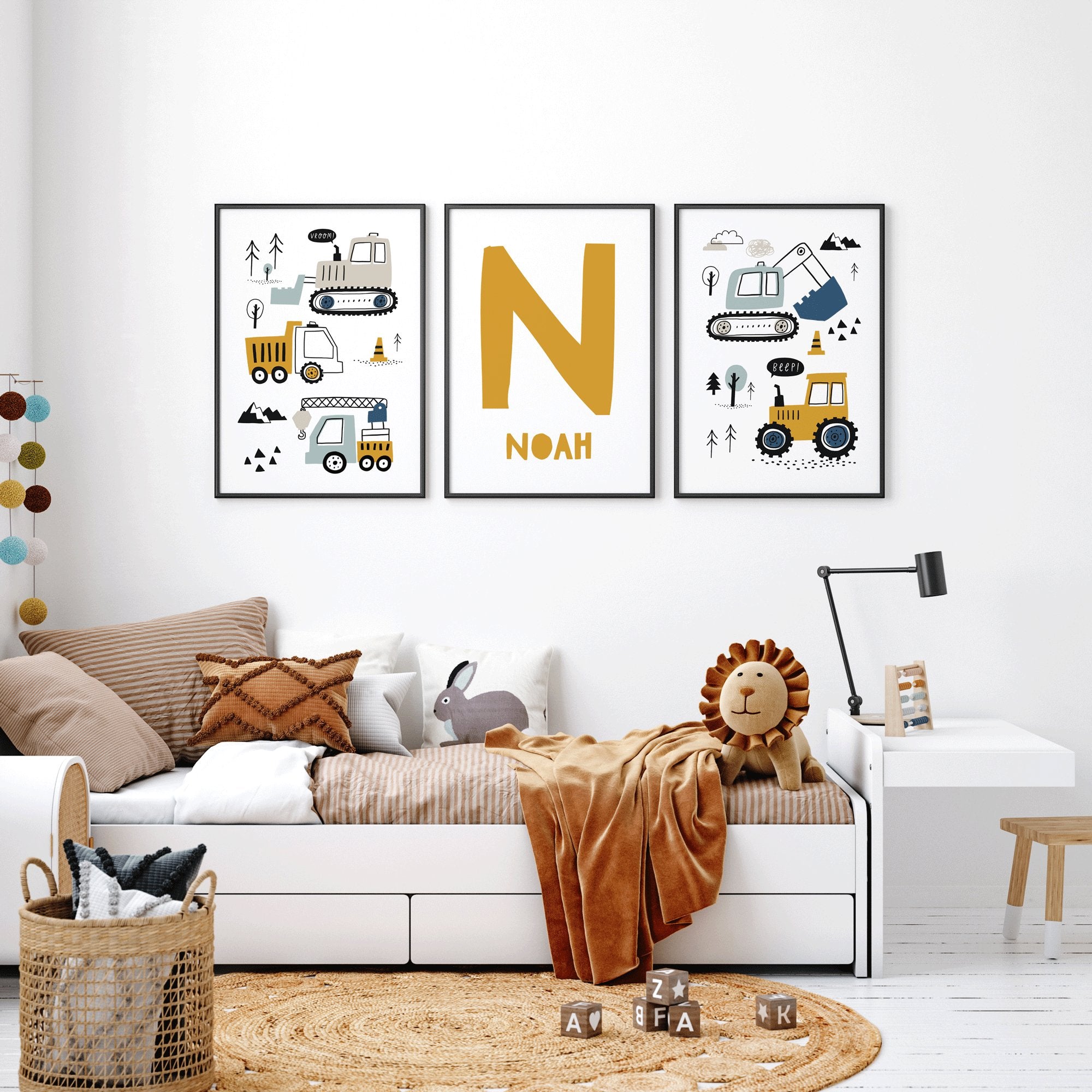Construction Vehicles & Name Prints