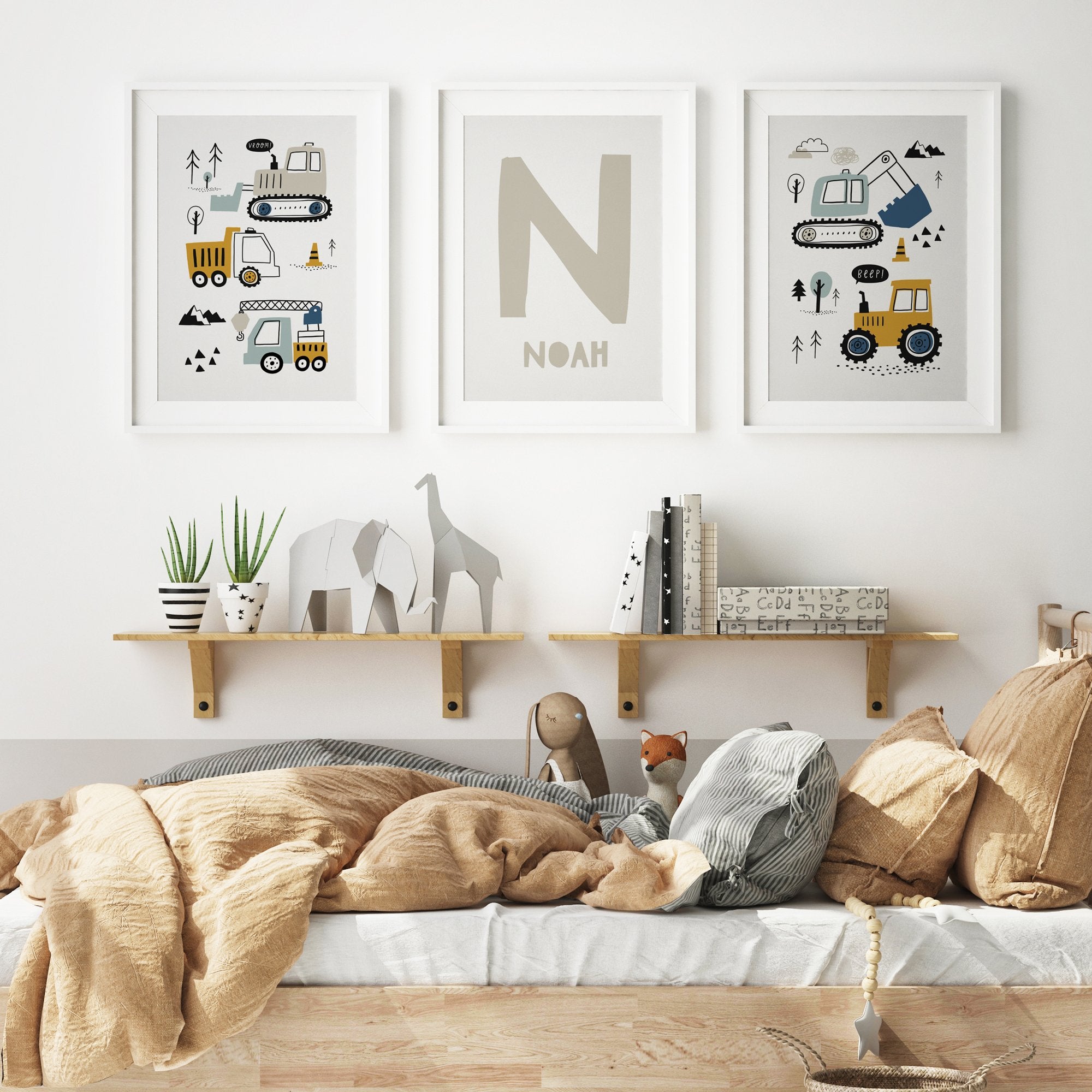Construction Vehicles & Name Prints