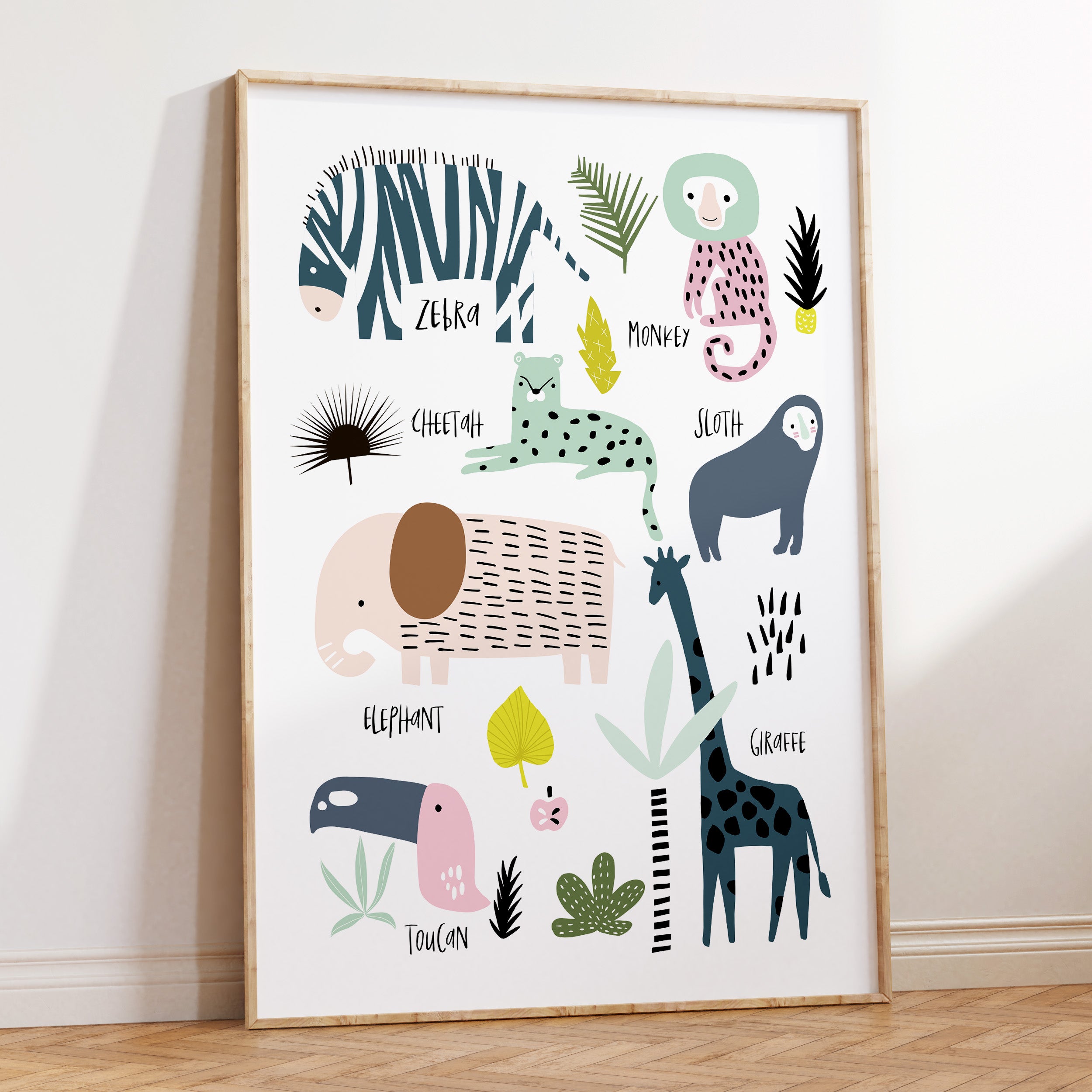 Jungle & Safari Animal Chart