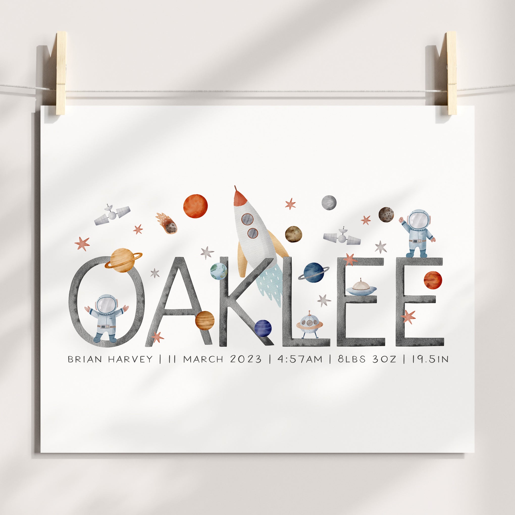 Space Name Print